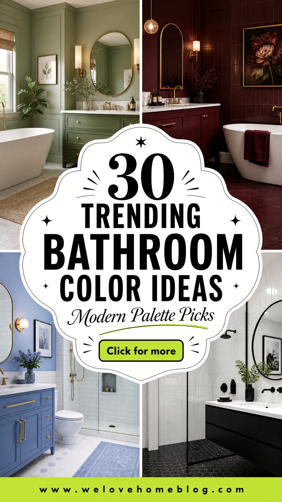 30 Trending Bathroom Color Ideas 2025 Modern Palettes - 30 Trending Bathroom Color Ideas 2025: Modern Palettes