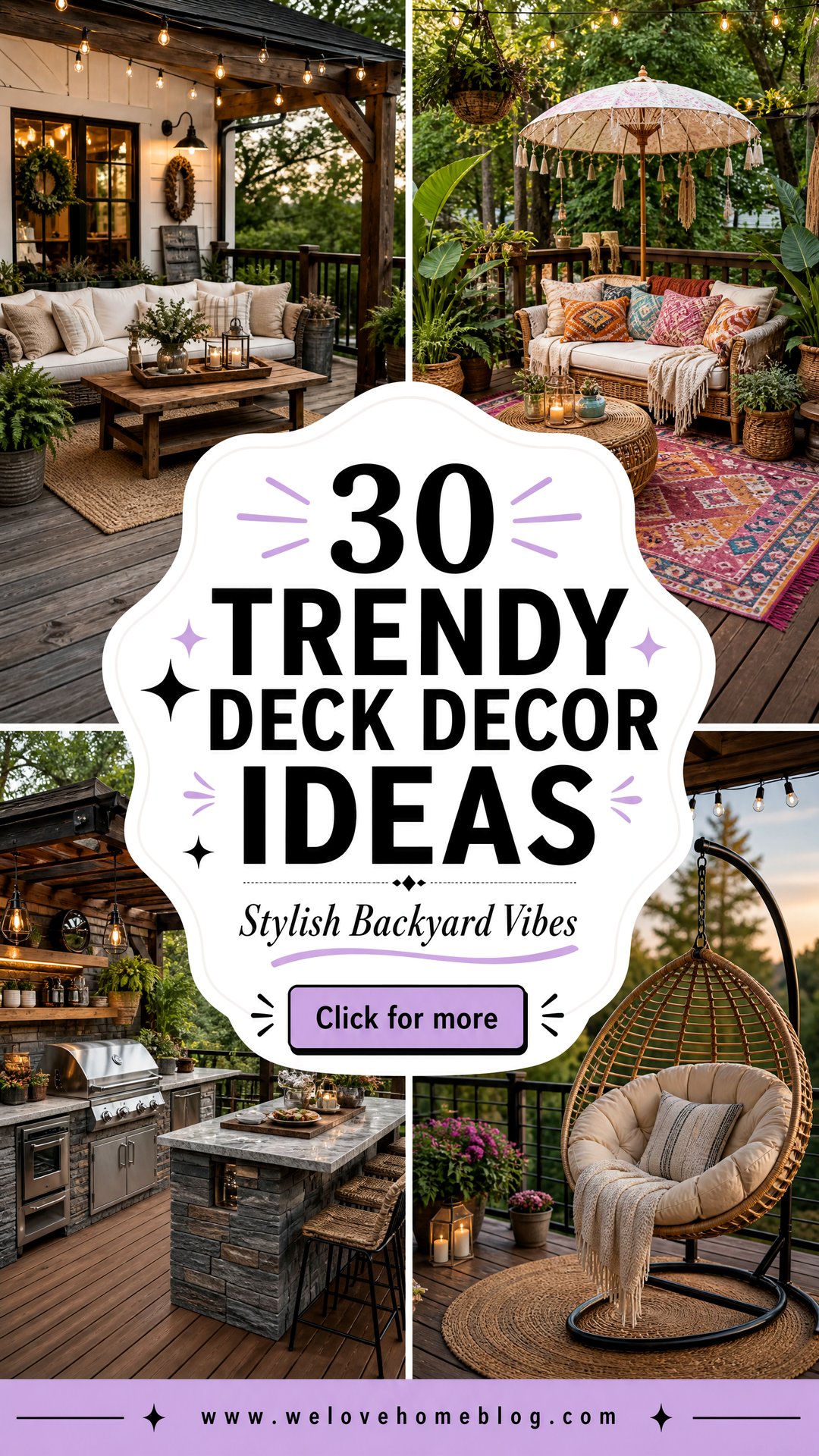 30 Trendy Deck Decor Ideas for a Stylish Backyard - 30 Trendy Deck Decor Ideas for a Stylish Backyard