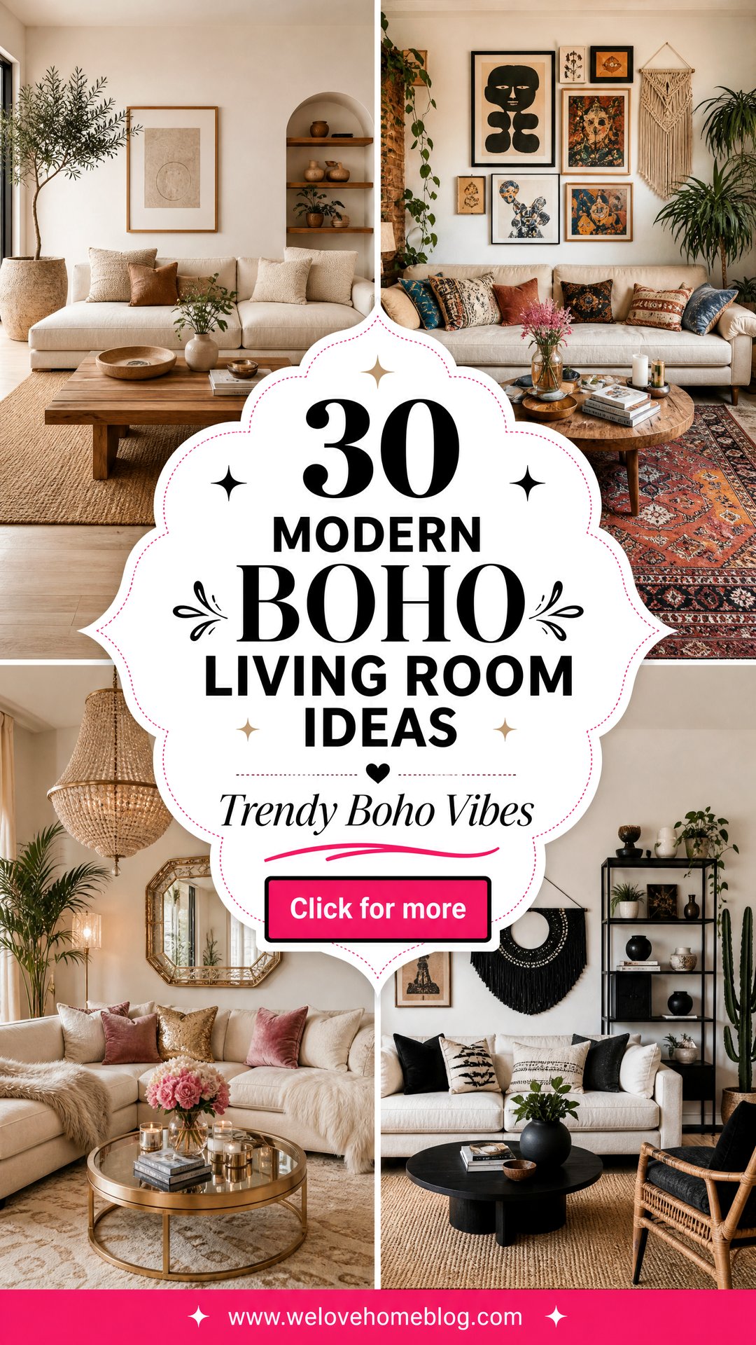 30 Trendy Modern Boho Living Room Ideas to Inspire - 30 Trendy Modern Boho Living Room Ideas to Inspire