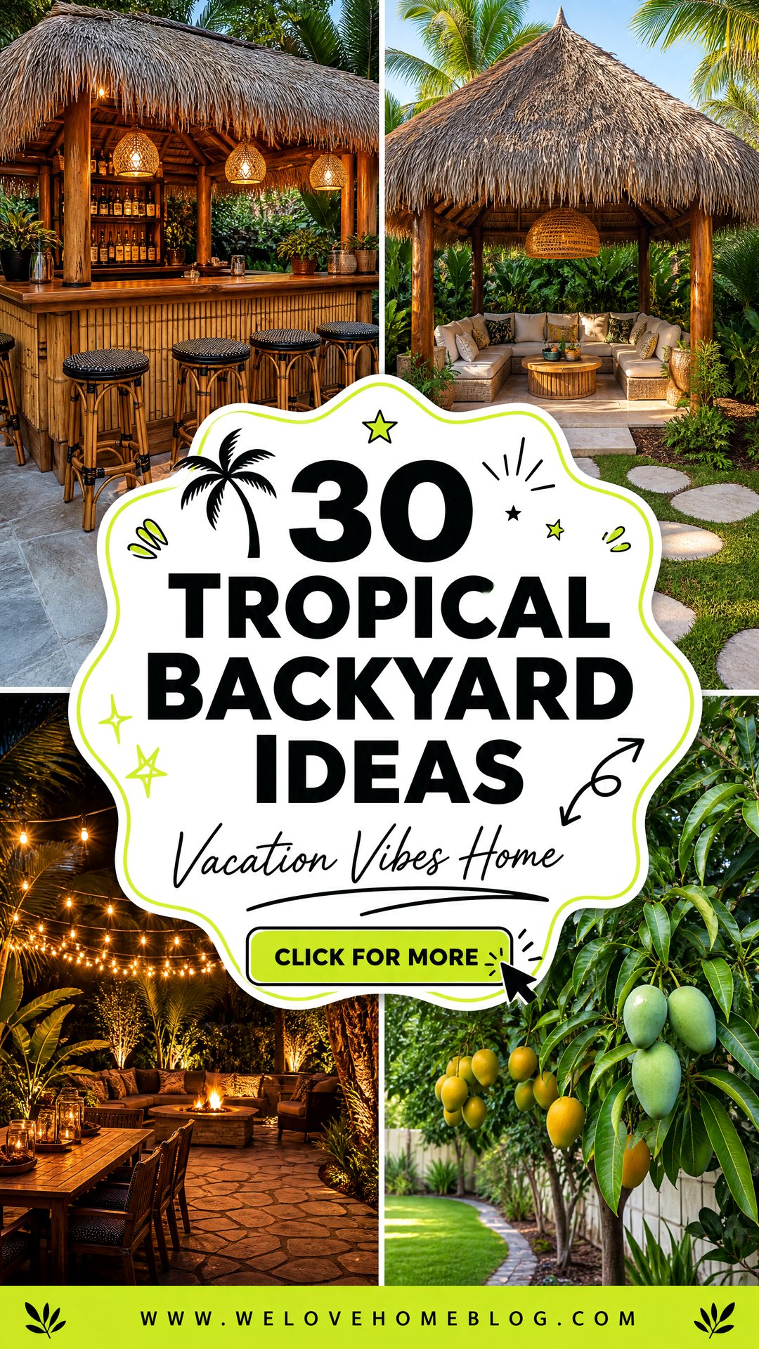30 Tropical Backyard Ideas for a Vacation at Home - 30 Tropical Backyard Ideas for a Vacation at Home