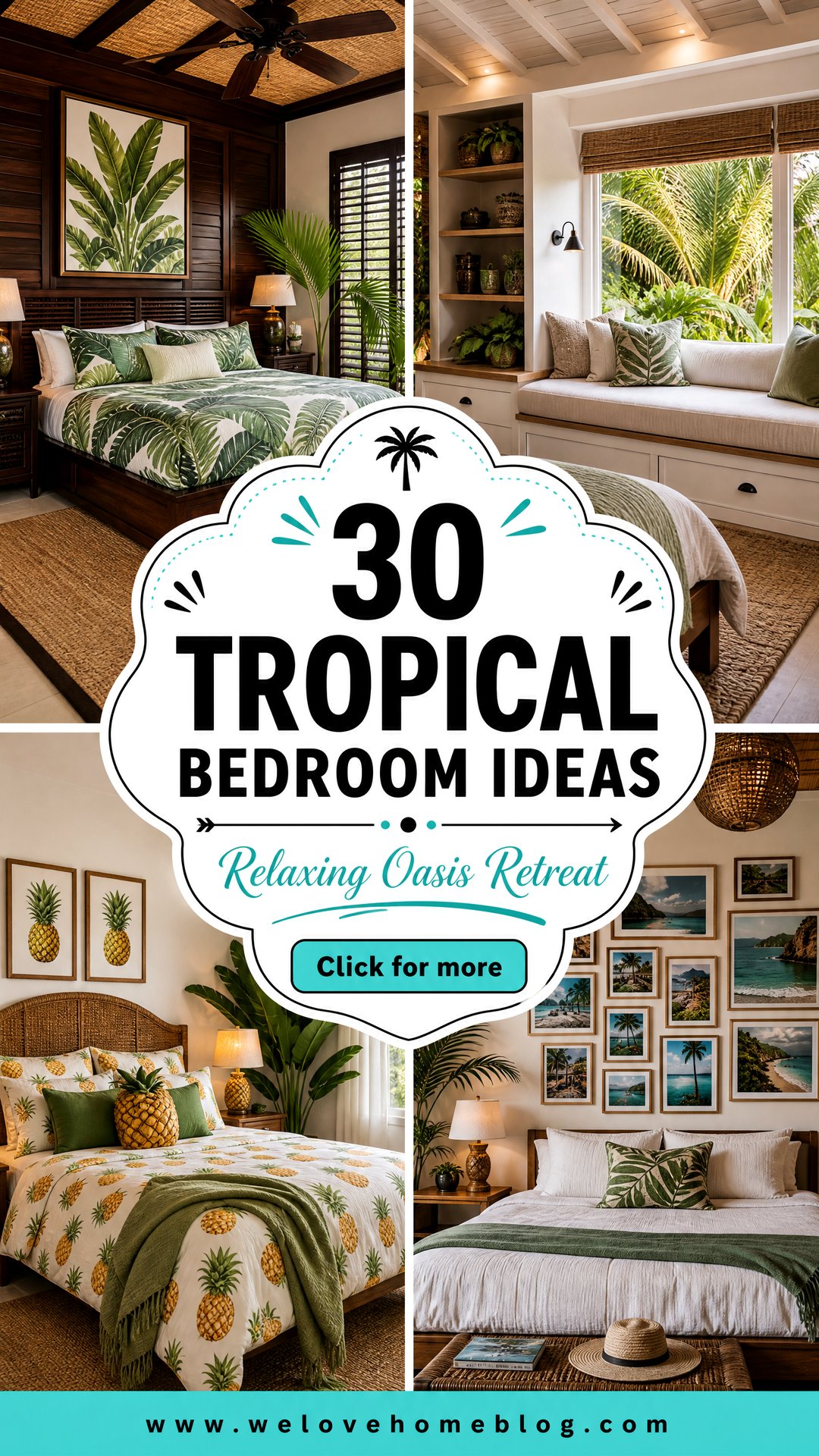 30 Tropical Bedroom Ideas for a Relaxing Oasis - 30 Tropical Bedroom Ideas for a Relaxing Oasis