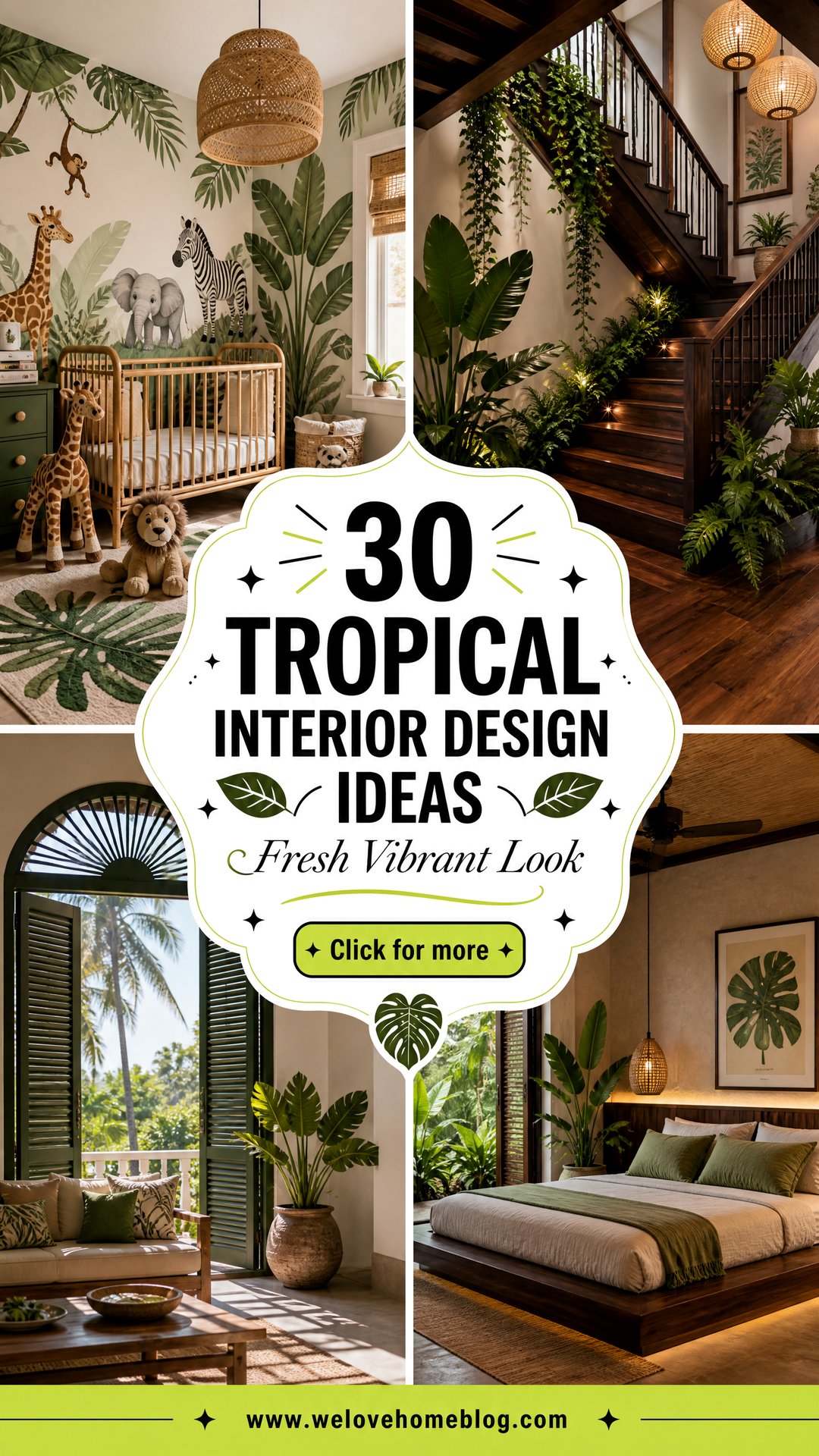30 Tropical Interior Design Ideas for a Fresh Look - 30 Tropical Interior Design Ideas for a Fresh Look