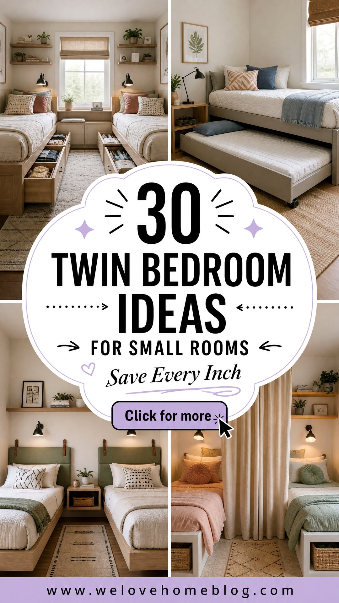 30 Twin Bedroom Ideas for Small Rooms to Save Space - 30 Twin Bedroom Ideas for Small Rooms to Save Space
