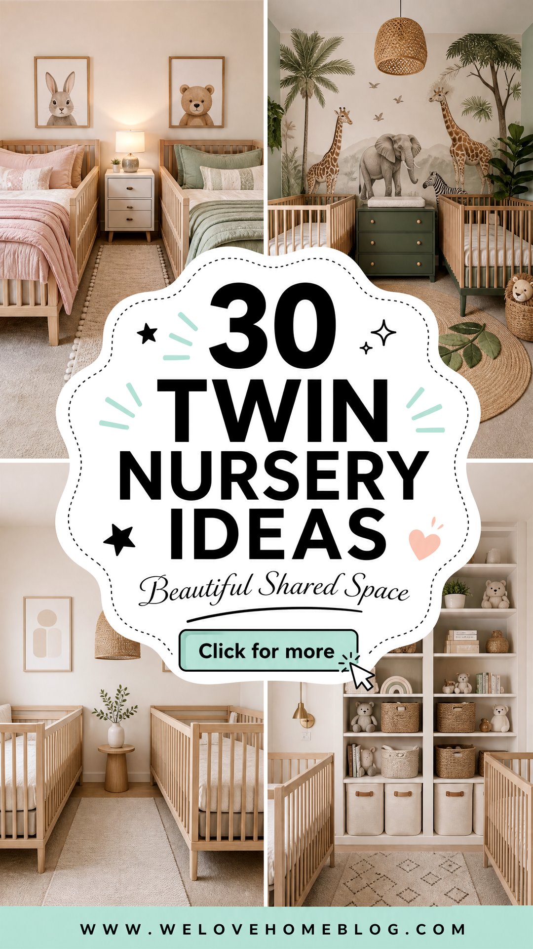 30 Twin Nursery Ideas for a Beautiful Shared Space - 30 Twin Nursery Ideas for a Beautiful Shared Space