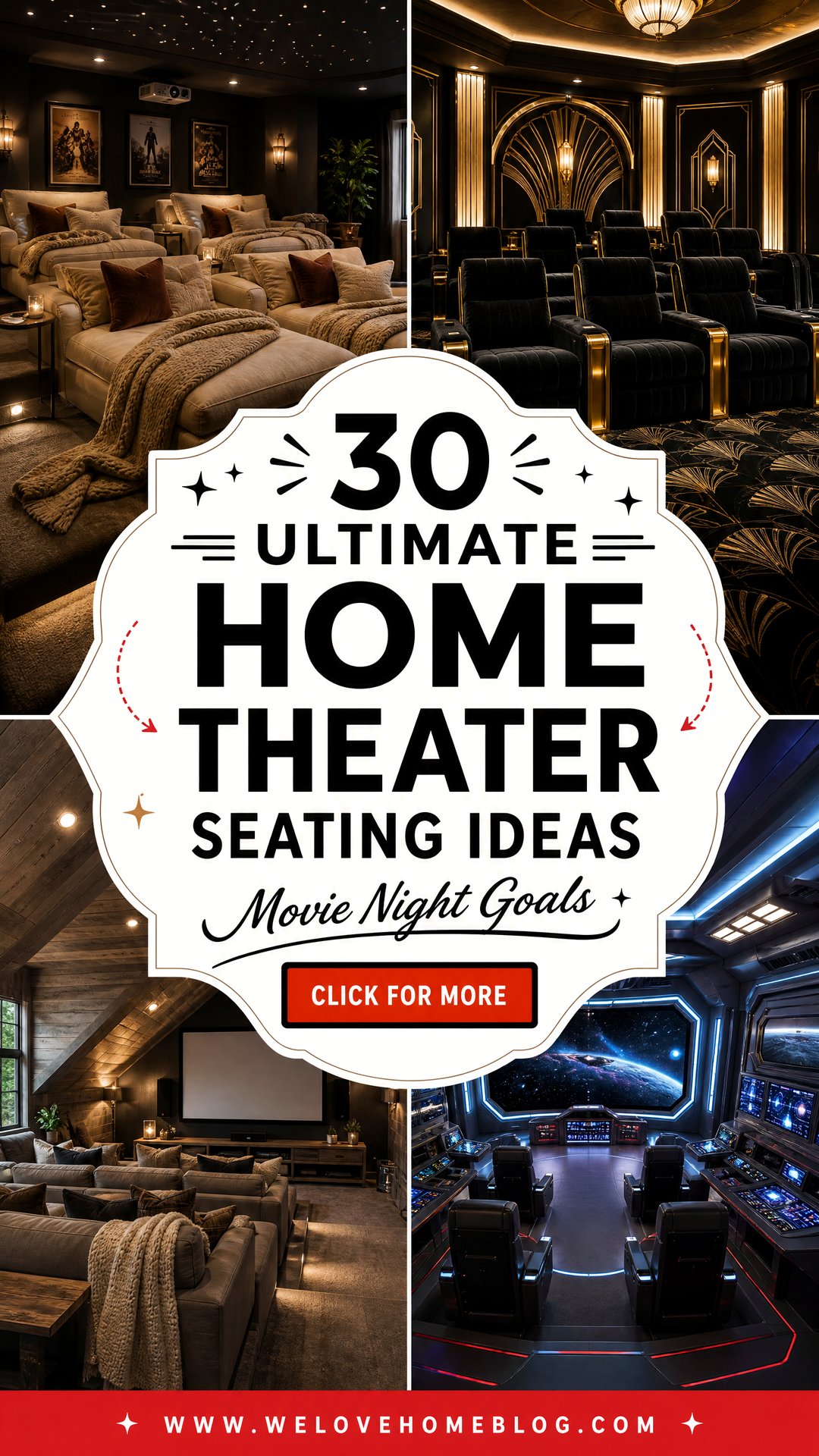 30 Ultimate Home Theater Seating Ideas for Movie Nights - 30 Ultimate Home Theater Seating Ideas for Movie Nights
