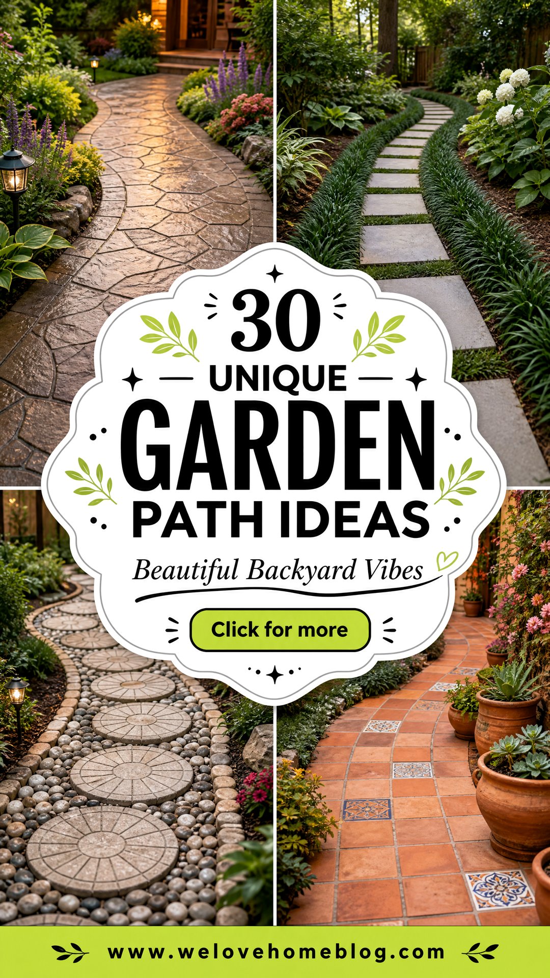 30 Unique Garden Path Ideas for a Beautiful Backyard - 30 Unique Garden Path Ideas for a Beautiful Backyard