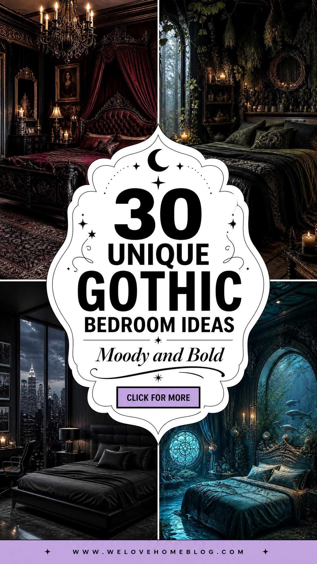 30 Unique Gothic Bedroom Ideas for a Moody and Bold Look - 30 Unique Gothic Bedroom Ideas for a Moody and Bold Look