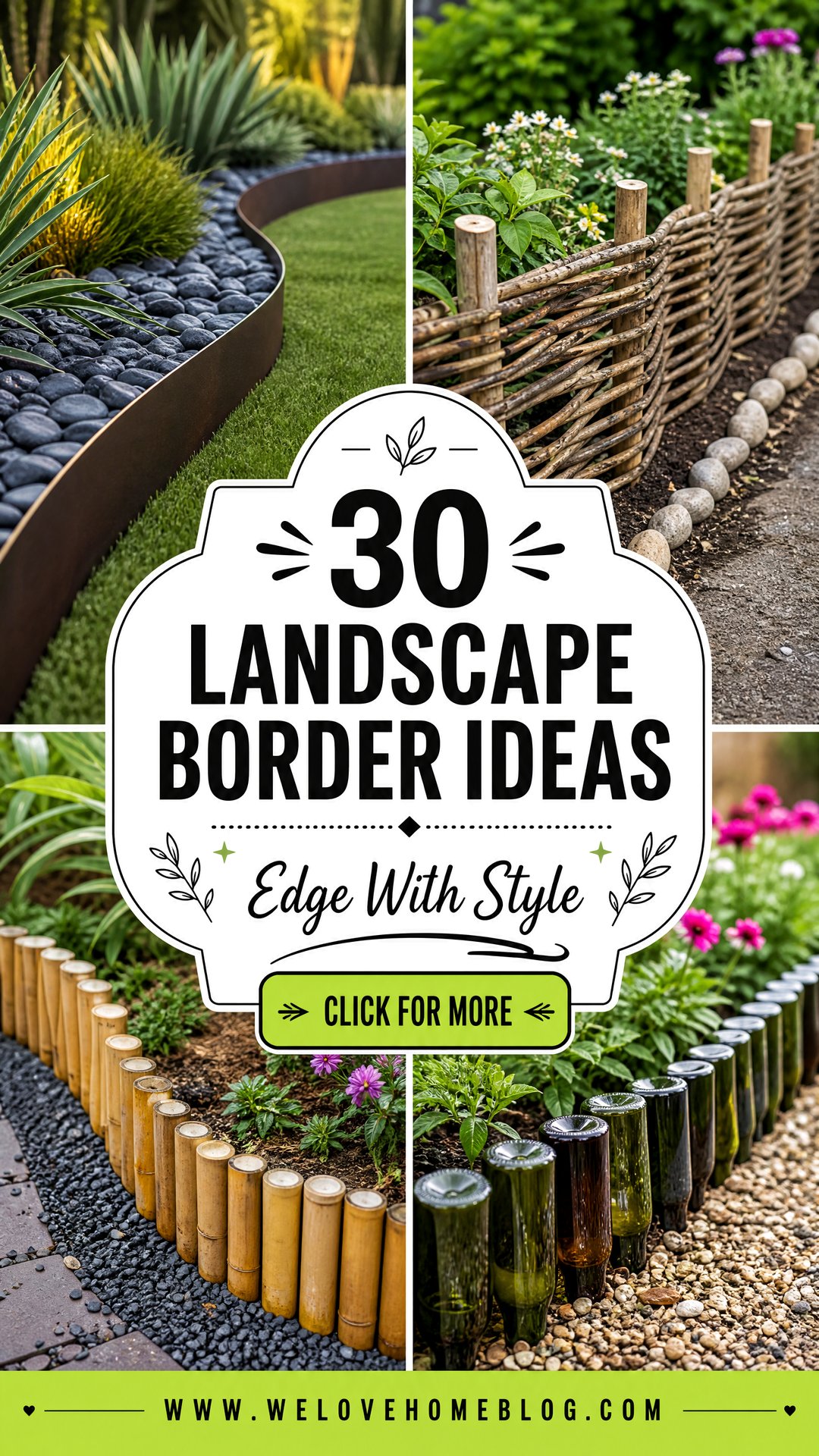 30 Unique Landscape Border Ideas for Your Garden - 30 Unique Landscape Border Ideas for Your Garden