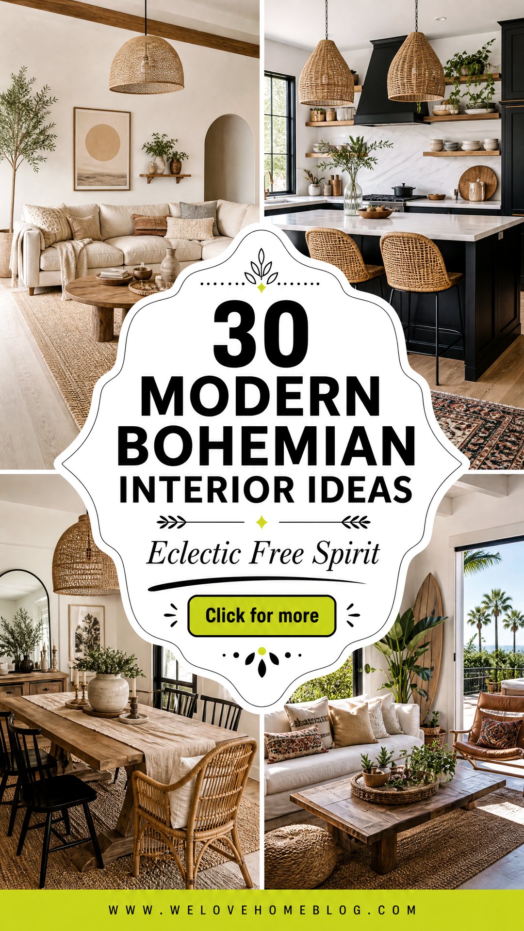 30 Unique Modern Bohemian Interior Design Ideas - 30 Unique Modern Bohemian Interior Design Ideas