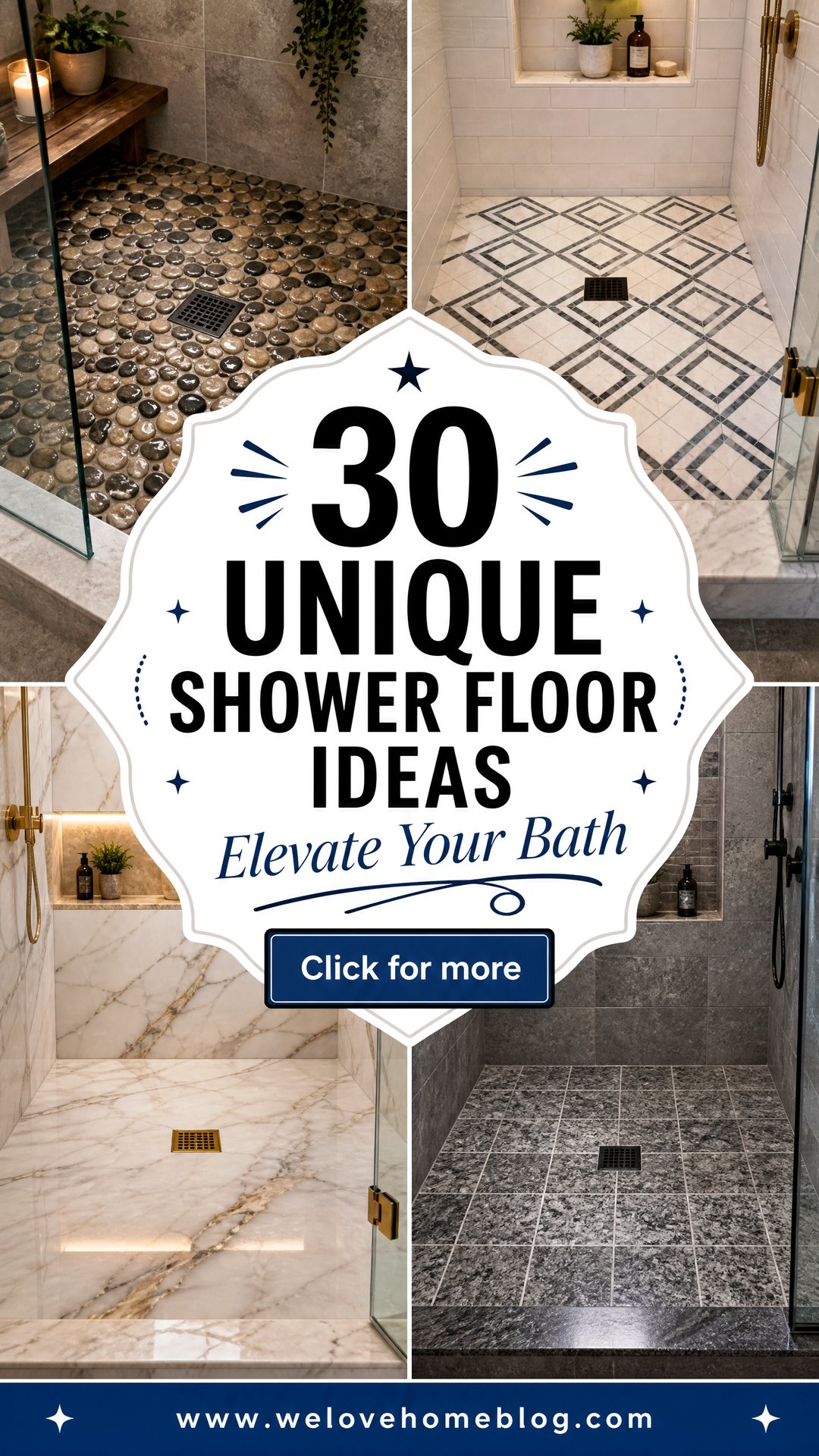 30 Unique Shower Floor Ideas to Elevate Your Bath - 30 Unique Shower Floor Ideas to Elevate Your Bath