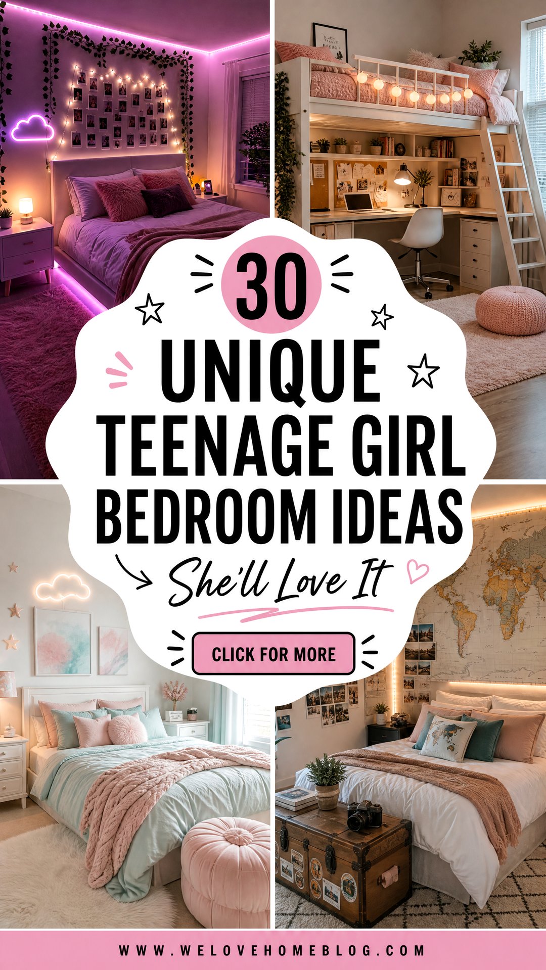 30 Unique Teenage Girl Bedroom Ideas She Will Love - 30 Unique Teenage Girl Bedroom Ideas She Will Love