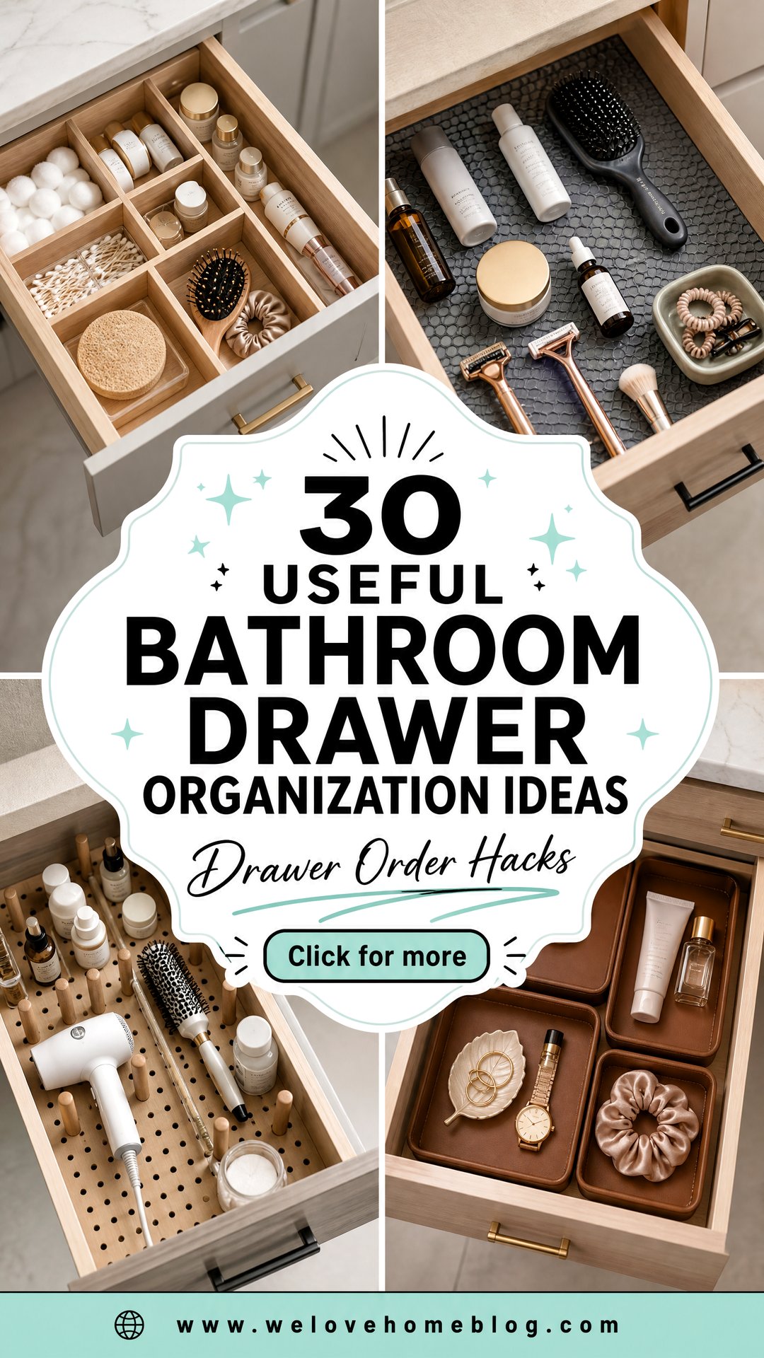30 Useful Bathroom Drawer Organization Ideas for Order - 30 Useful Bathroom Drawer Organization Ideas for Order