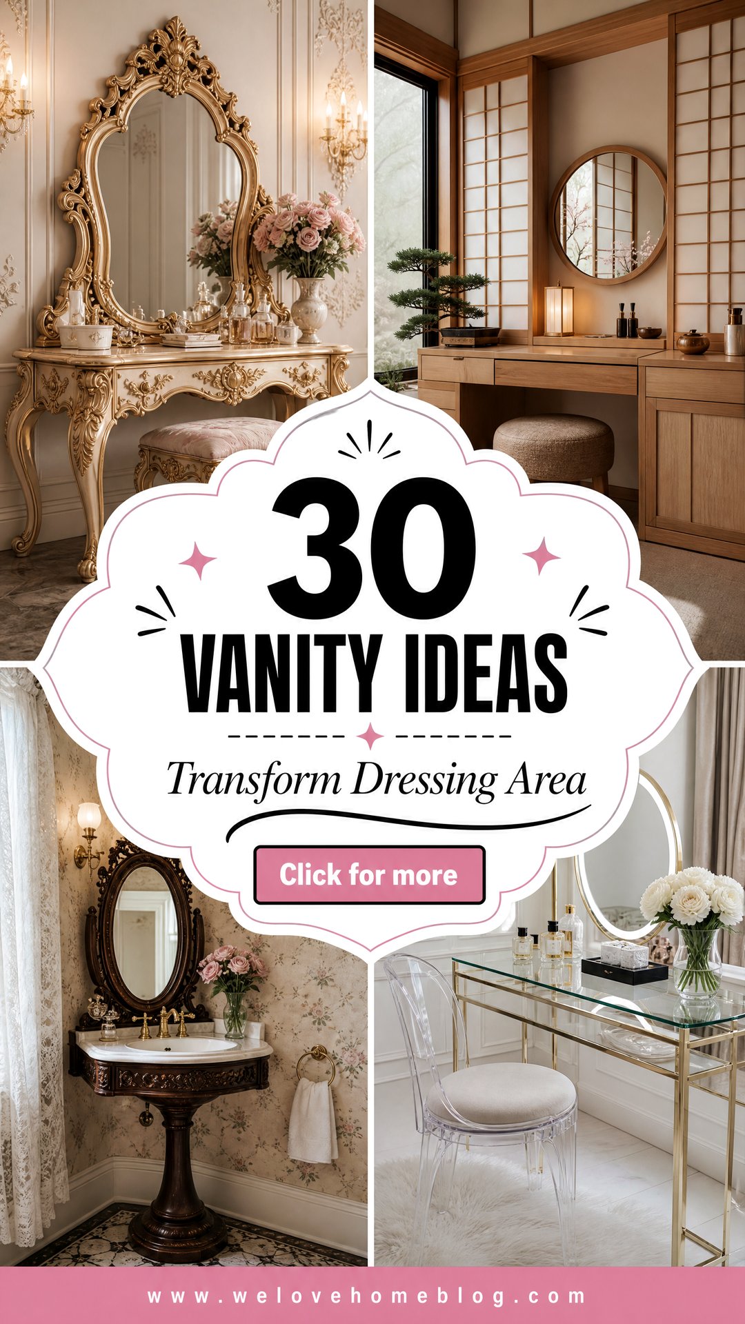 30 Vanity Ideas to Transform Your Dressing Area Now - 30 Vanity Ideas to Transform Your Dressing Area Now