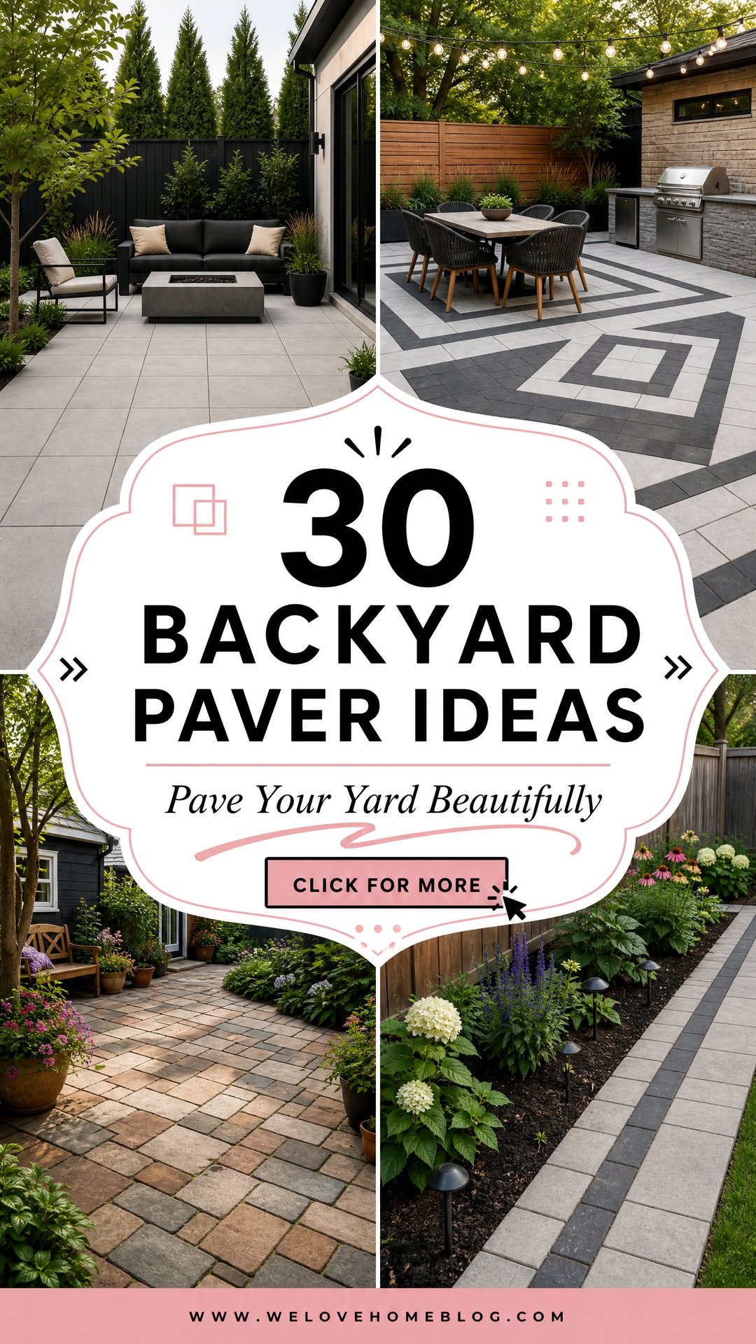 30 Versatile Backyard Paver Ideas for Your Landscape - 30 Versatile Backyard Paver Ideas for Your Landscape