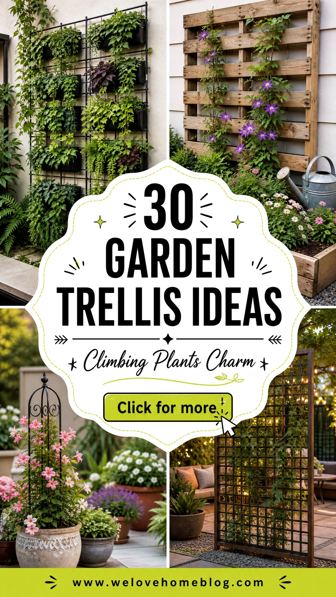 30 Versatile Garden Trellis Ideas for Climbing Plants - 30 Versatile Garden Trellis Ideas for Climbing Plants