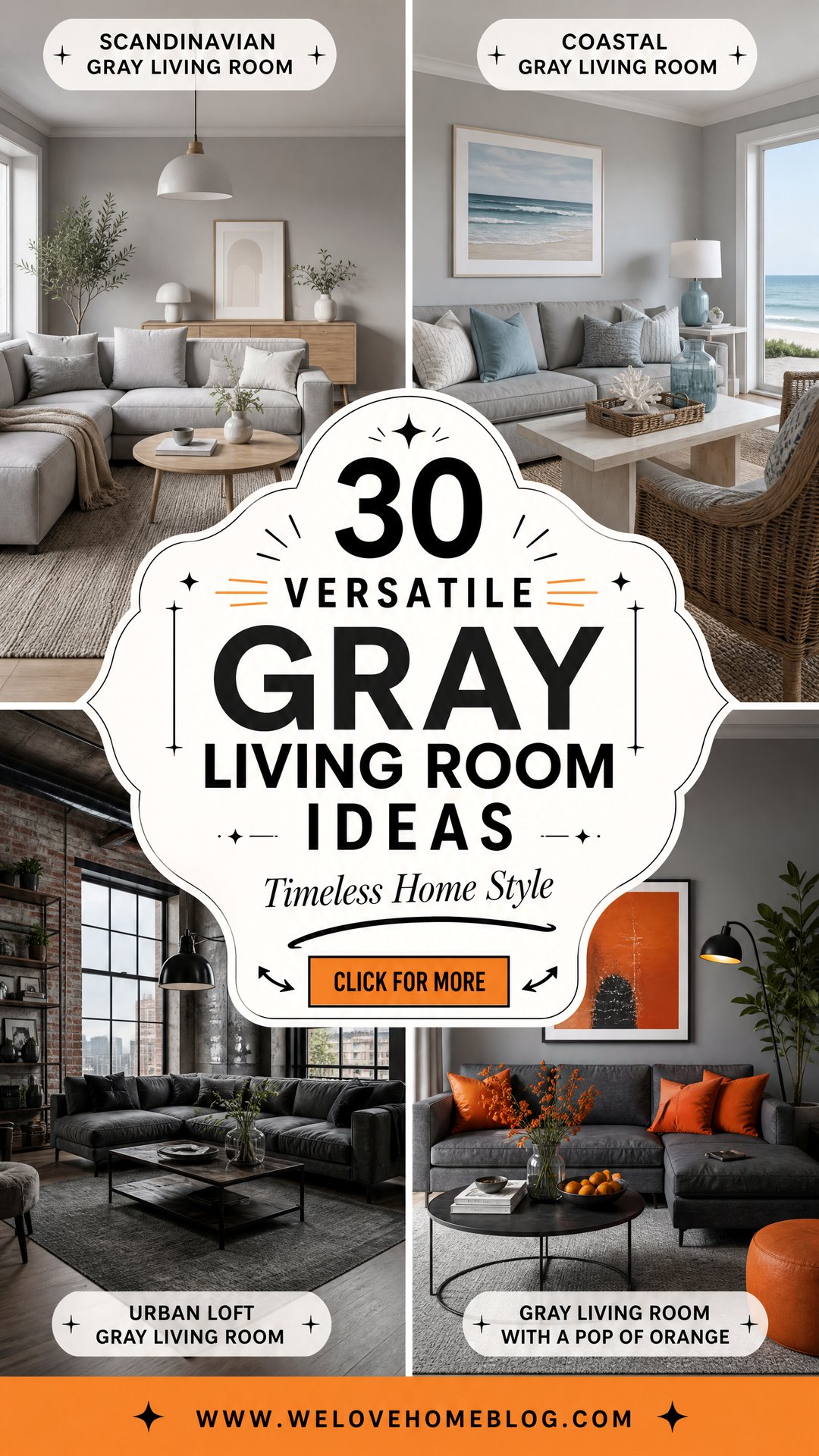 30 Versatile Gray Living Room Ideas for a Timeless Home - 30 Versatile Gray Living Room Ideas for a Timeless Home
