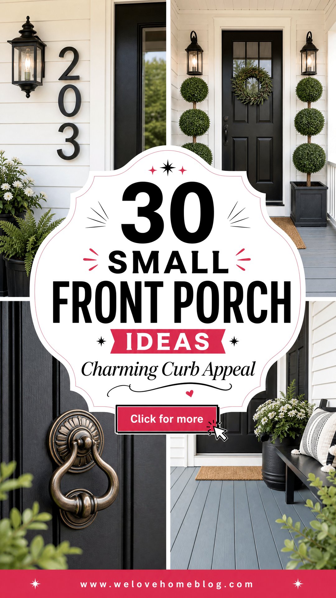 30 Very Small Front Porch Decorating Ideas for Curb Appeal - 30 Very Small Front Porch Decorating Ideas for Curb Appeal
