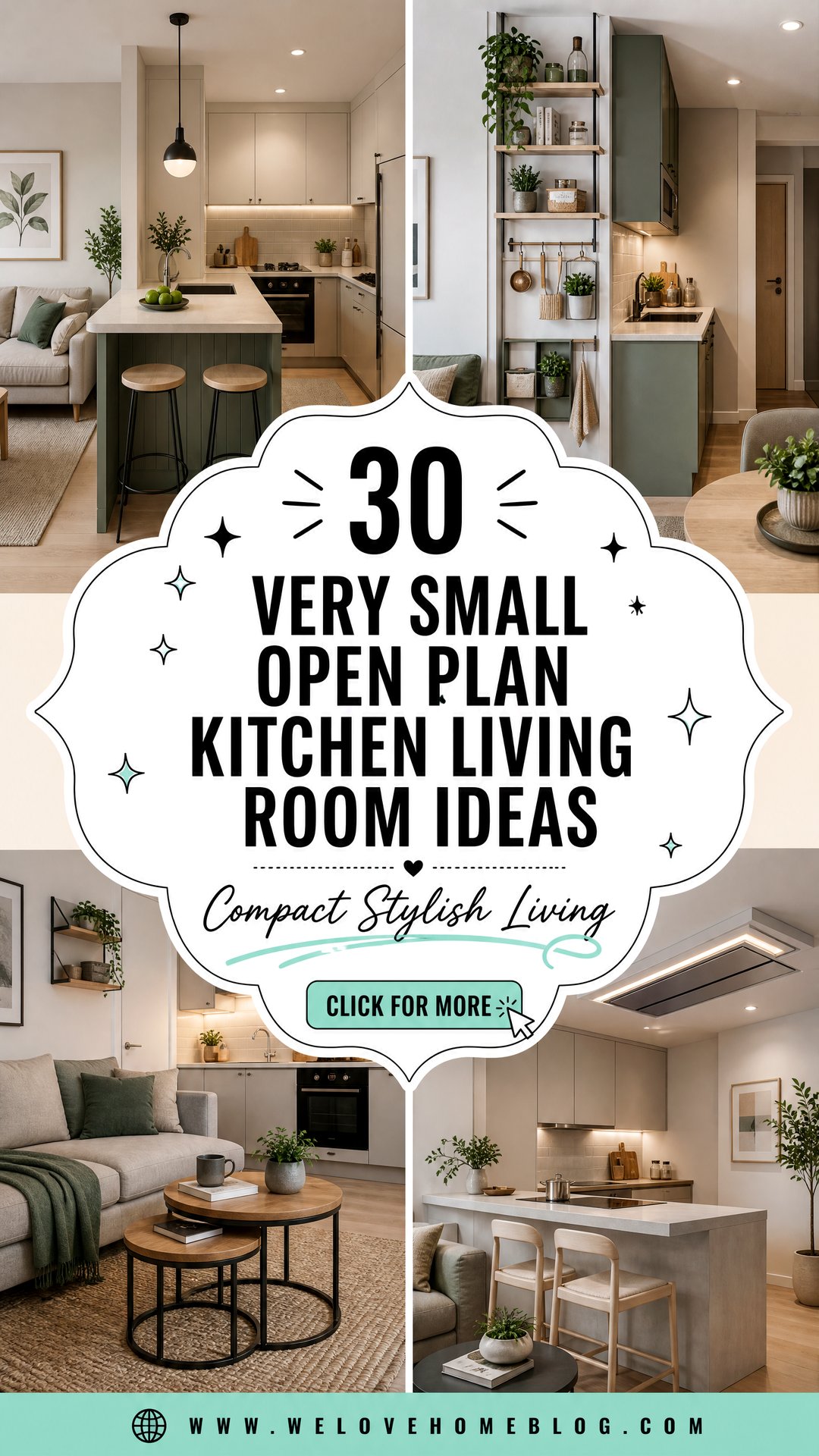 30 Very Small Open Plan Kitchen Living Room Ideas - 30 Very Small Open Plan Kitchen Living Room Ideas