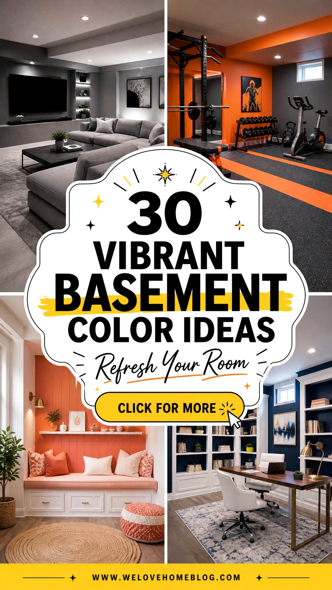 30 Vibrant Basement Color Ideas to Transform Your Room - 30 Vibrant Basement Color Ideas to Transform Your Room