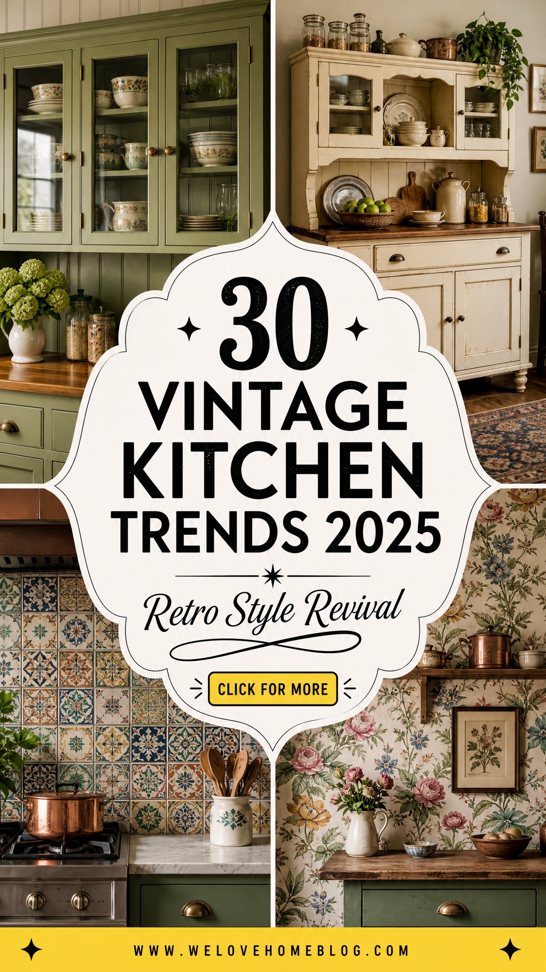 30 Vintage Kitchen Trends 2025 for a Retro Style - 30 Vintage Kitchen Trends 2025 for a Retro Style