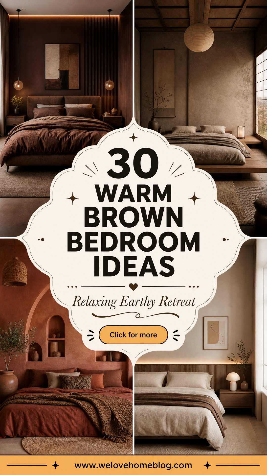 30 Warm Brown Bedroom Ideas for a Relaxing Space - 30 Warm Brown Bedroom Ideas for a Relaxing Space