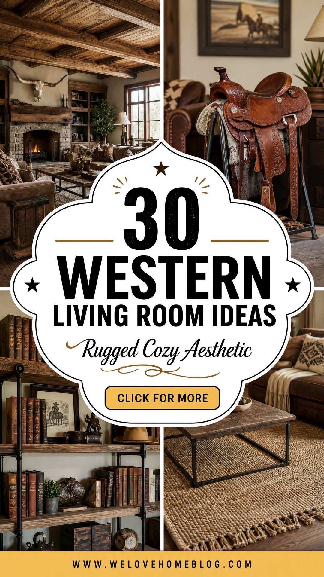 30 Western Living Room Ideas for a Rugged Aesthetic - 30 Western Living Room Ideas for a Rugged Aesthetic