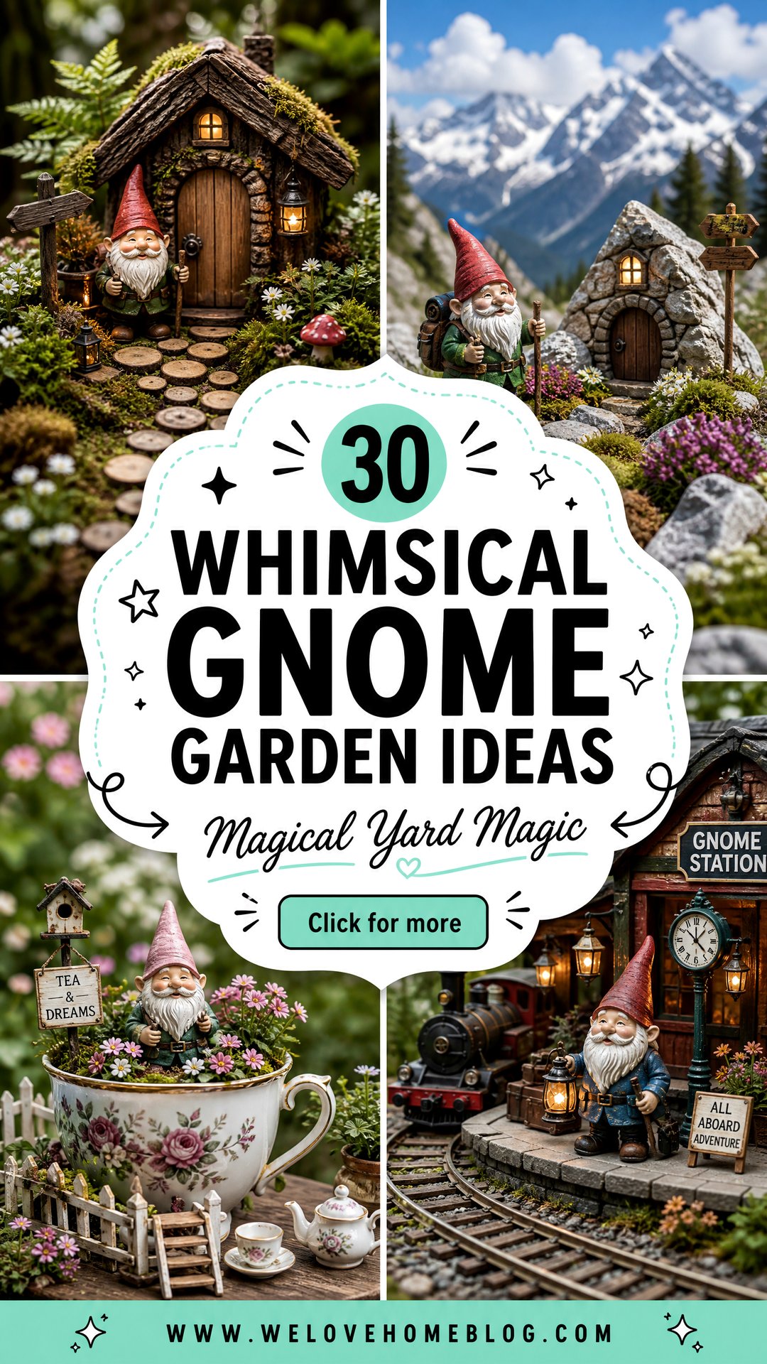 30 Whimsical Gnome Garden Ideas for a Magical Yard - 30 Whimsical Gnome Garden Ideas for a Magical Yard