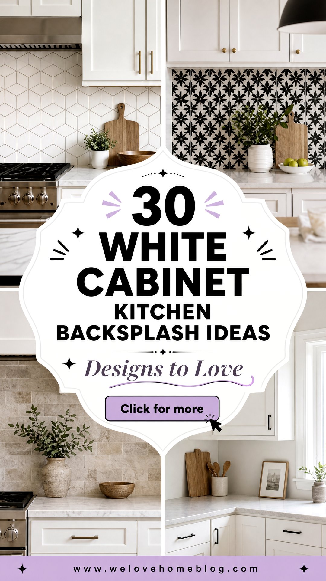 30 White Cabinet Kitchen Backsplash Ideas to Love - 30 White Cabinet Kitchen Backsplash Ideas to Love