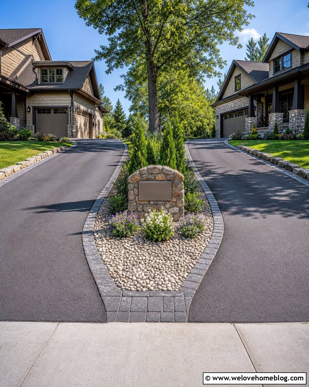 Address Marker Shared Driveway Divider - 30 shared driveway divider ideas