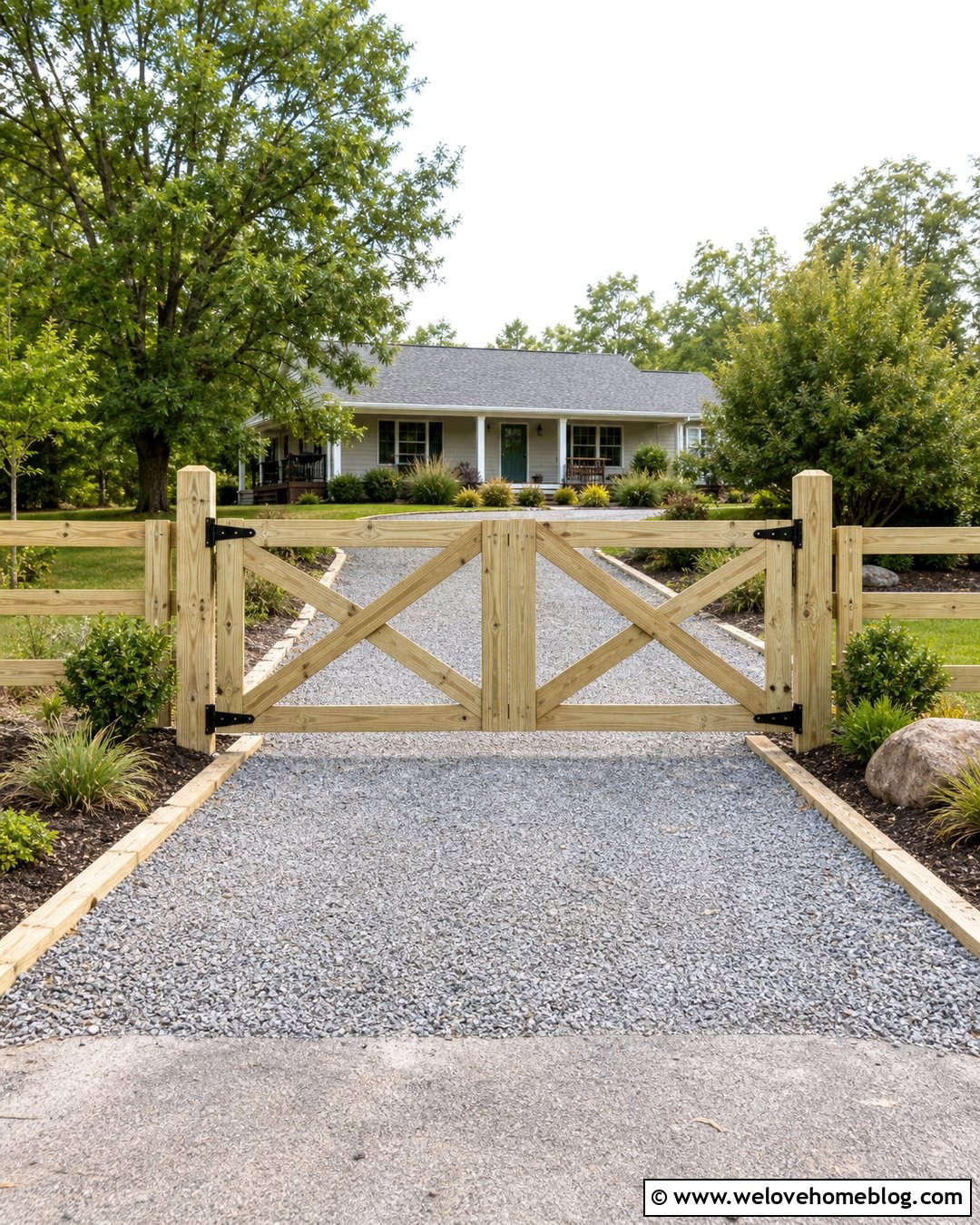 Affordable Wood Driveway Gate - 35 entrance gates driveway ideas