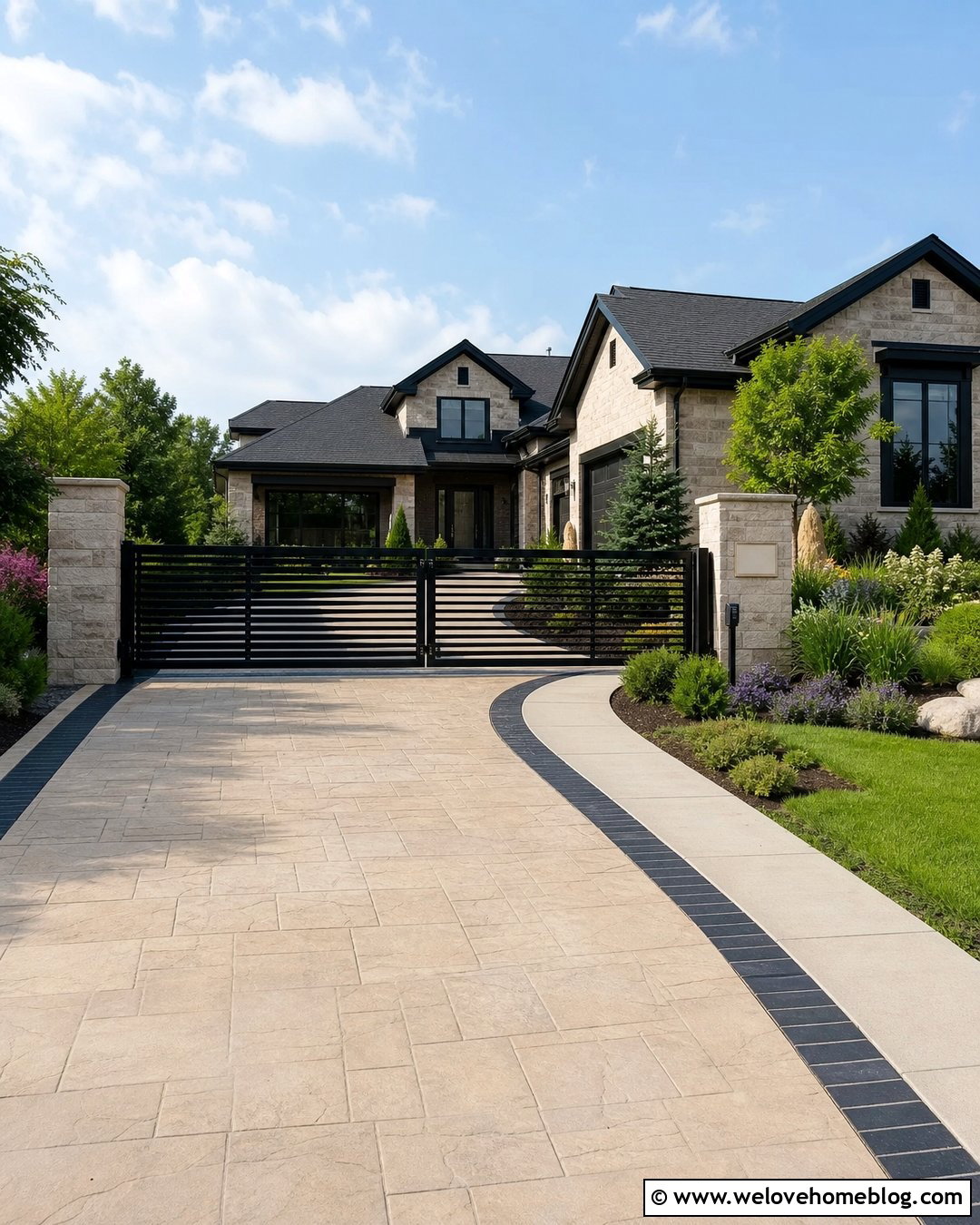 Aluminium Sliding Driveway Gate With Address Panel - 20 aluminium sliding driveway gates ideas