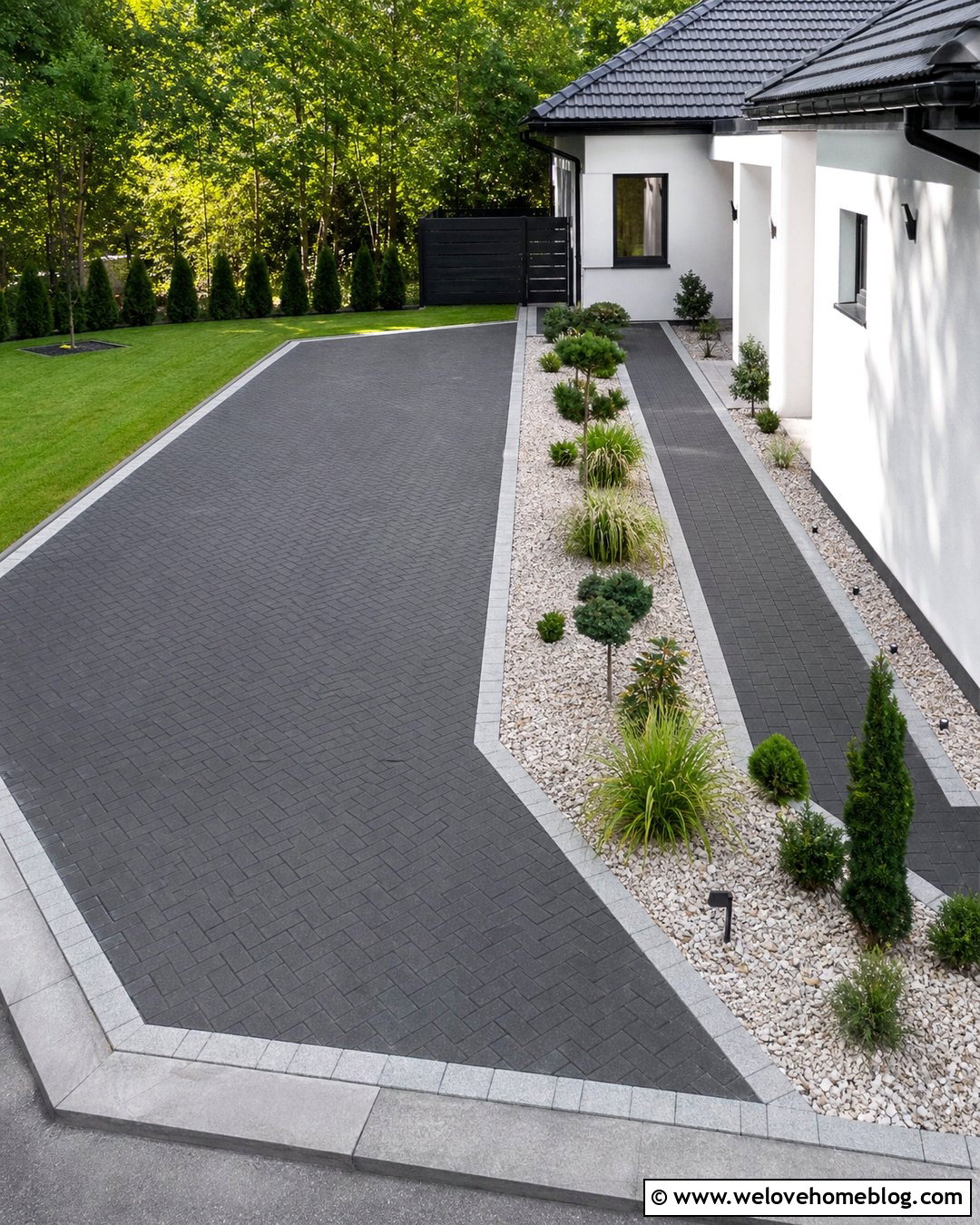Angled Side Yard Parking Pad - 20 Driveways Parking Pad Side Yards Ideas