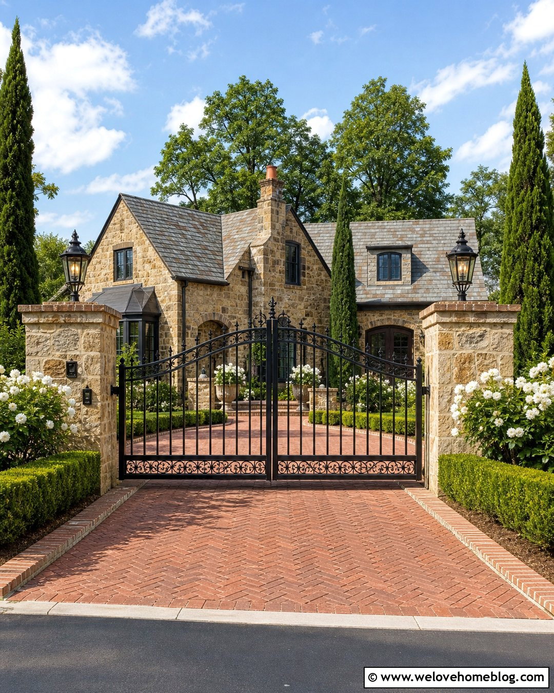 Arched Aluminum Driveway Gate - 30 aluminum driveway gates ideas