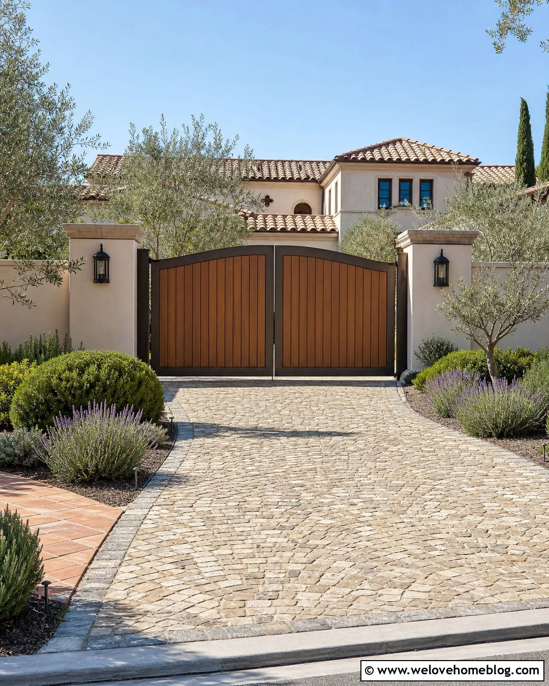 Arched Composite Driveway Gate - 20 Composite Driveway Gates Ideas