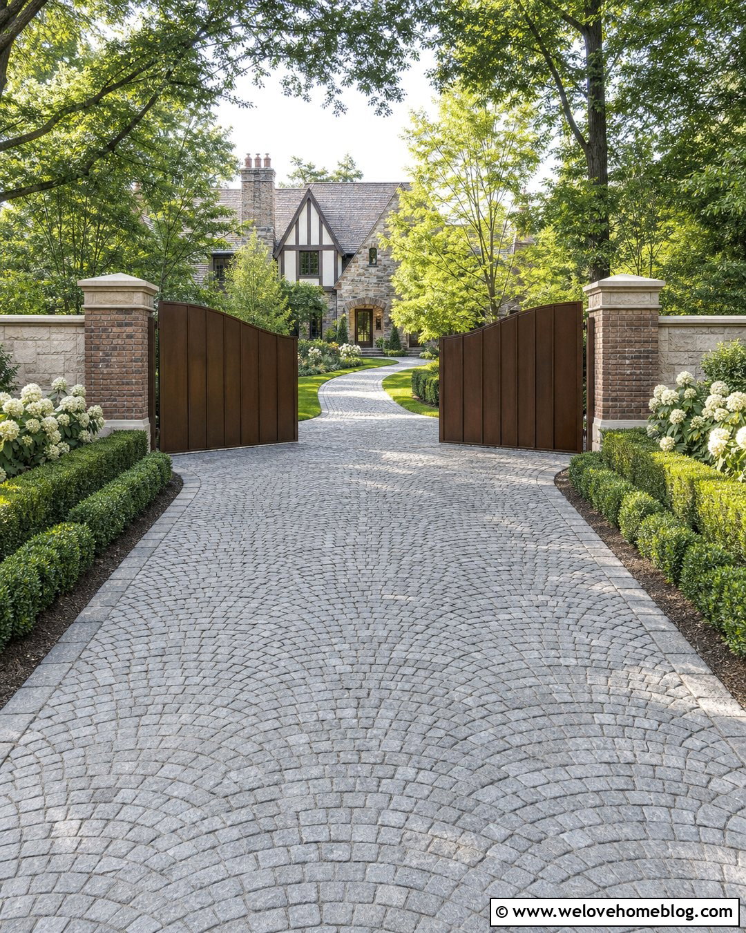 Arched Corten Steel Driveway Gate - 20 Corten Steel Driveway Gates Ideas