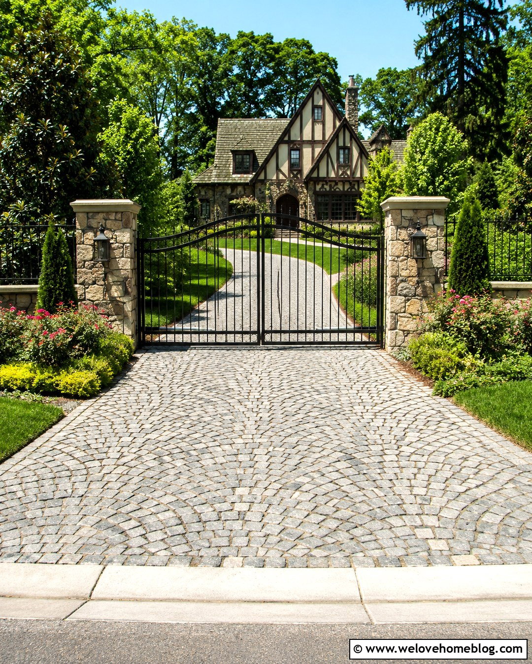 Arched Driveway Entrance Gate - 20 Elegant Driveway Entrance Ideas