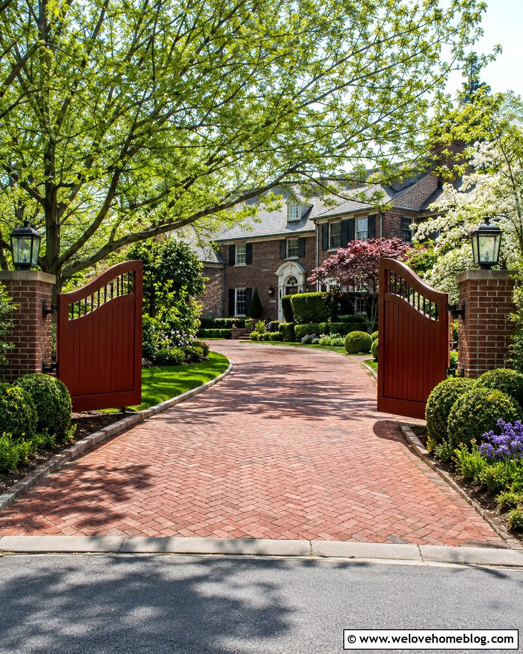Arched Wood Driveway Gate - 20 wood gate driveway ideas