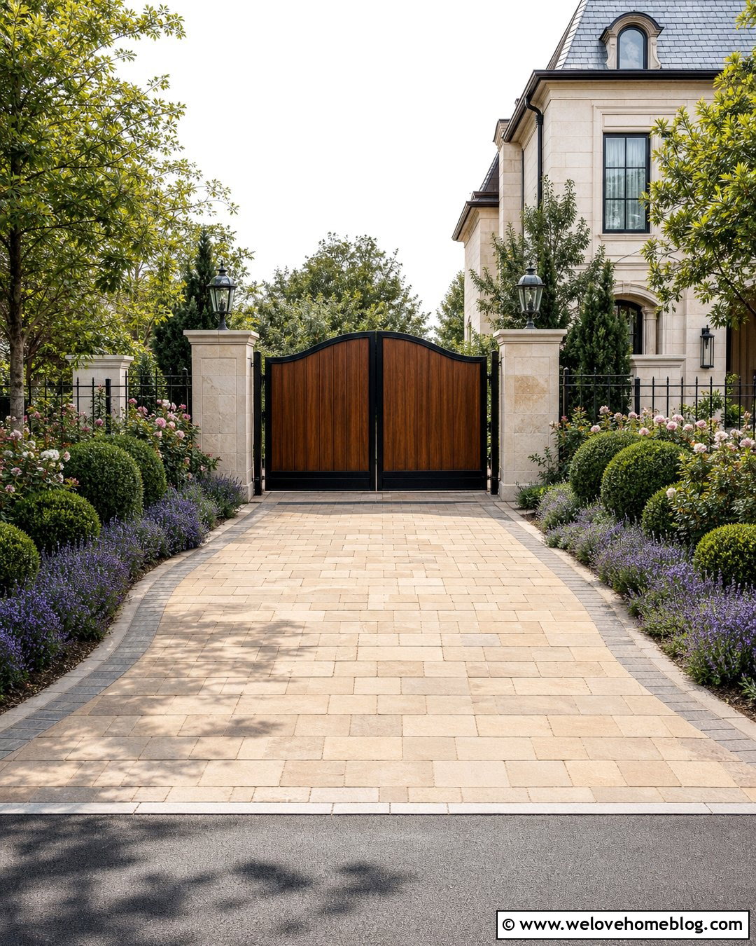 Arched Wood Driveway Gate - 35 Driveway Entry Gates and Entrance Ideas