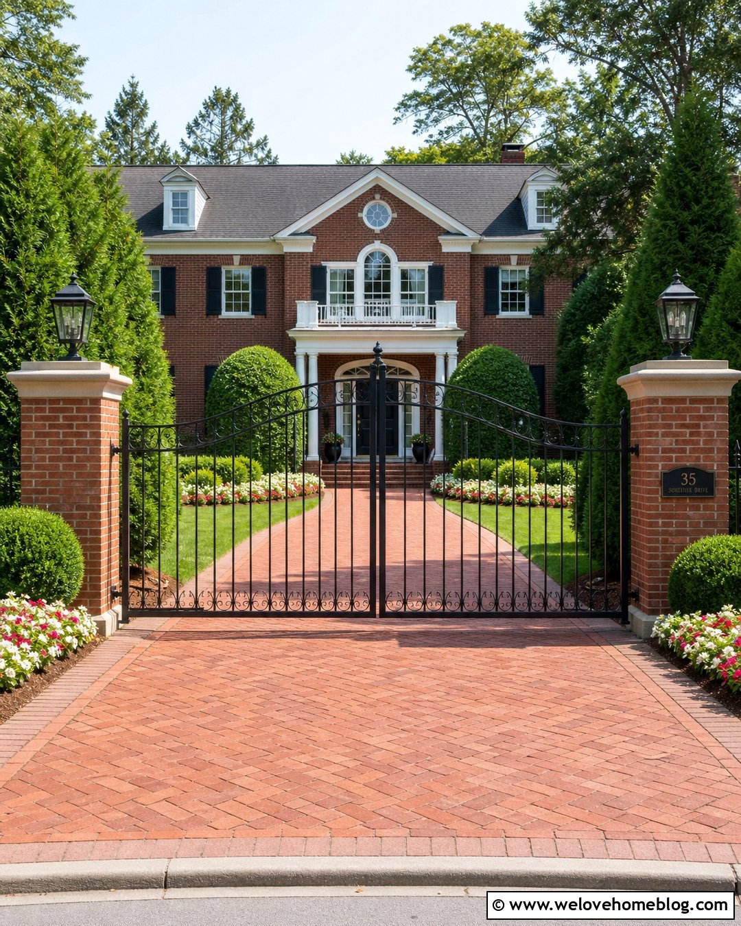 Arched Wrought Iron Driveway Gate - 40 unique driveway gates