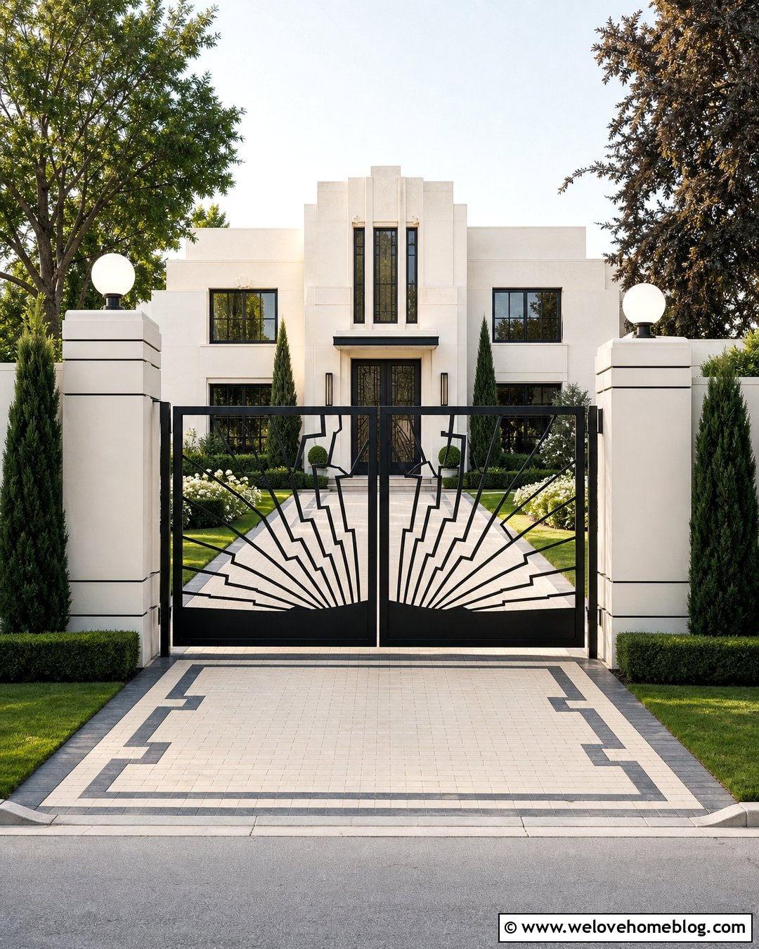 Art Deco Driveway Gate - 40 unique driveway gates