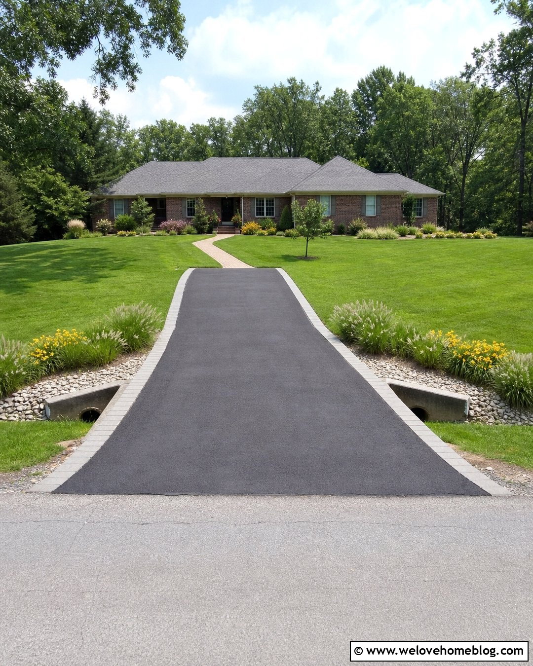 Asphalt Driveway Bridge With Sloped Culvert Ends - 20 Driveway Bridge Over Ditch Ideas