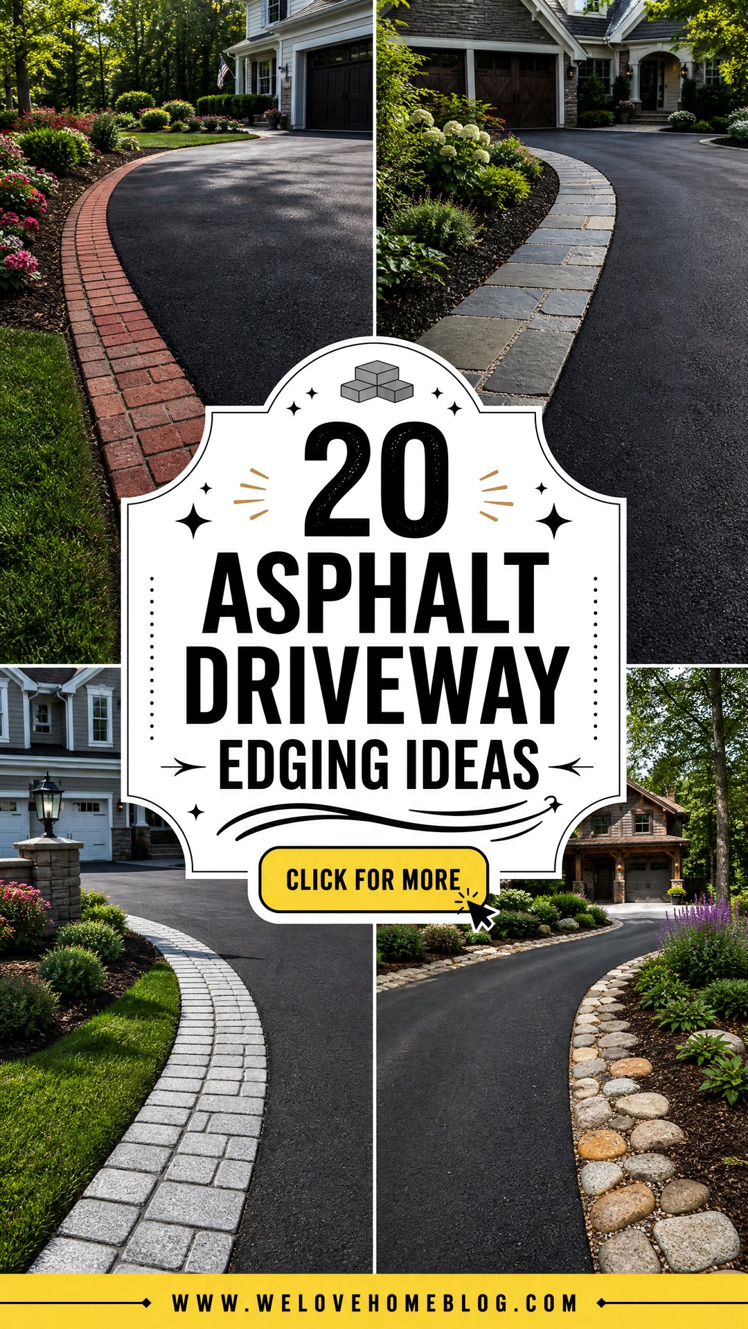 20 Asphalt Driveway Edging Ideas That Boost Curb Appeal - 20 Asphalt Driveway Edging Ideas That Boost Curb Appeal