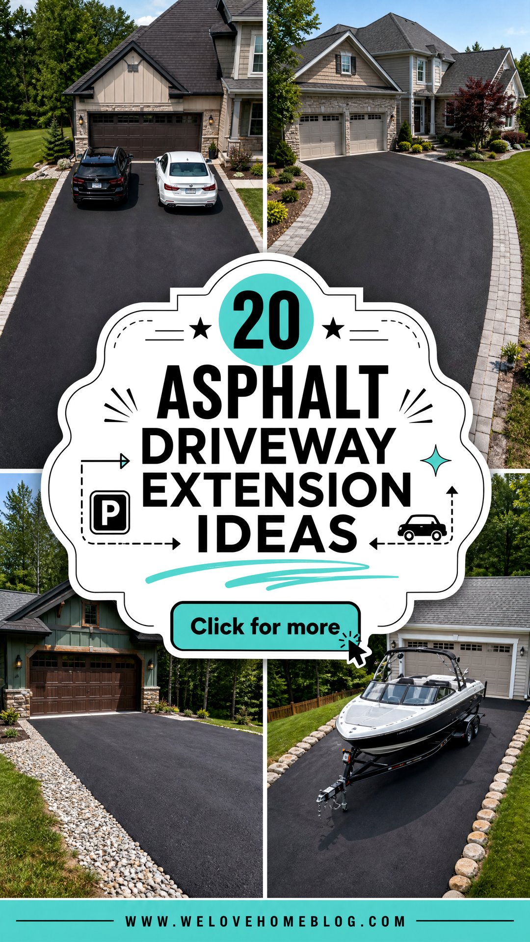 20 Asphalt Driveway Extension Ideas for More Useful Space - 20 Asphalt Driveway Extension Ideas for More Useful Space