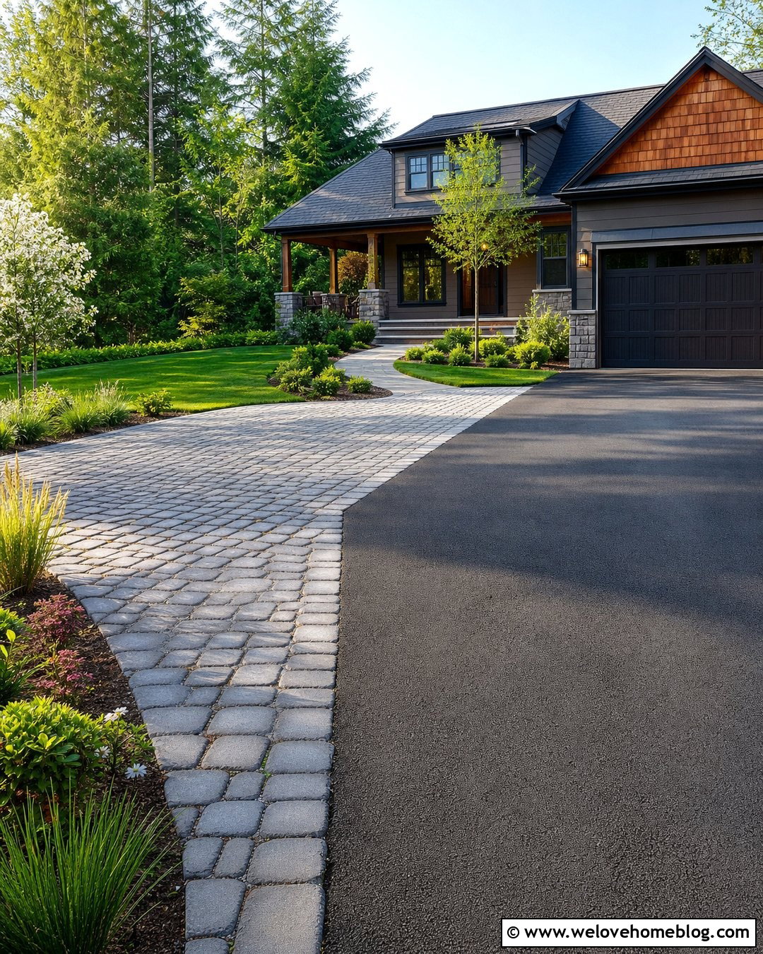 20 Asphalt Driveway Extension Ideas for More Useful Space