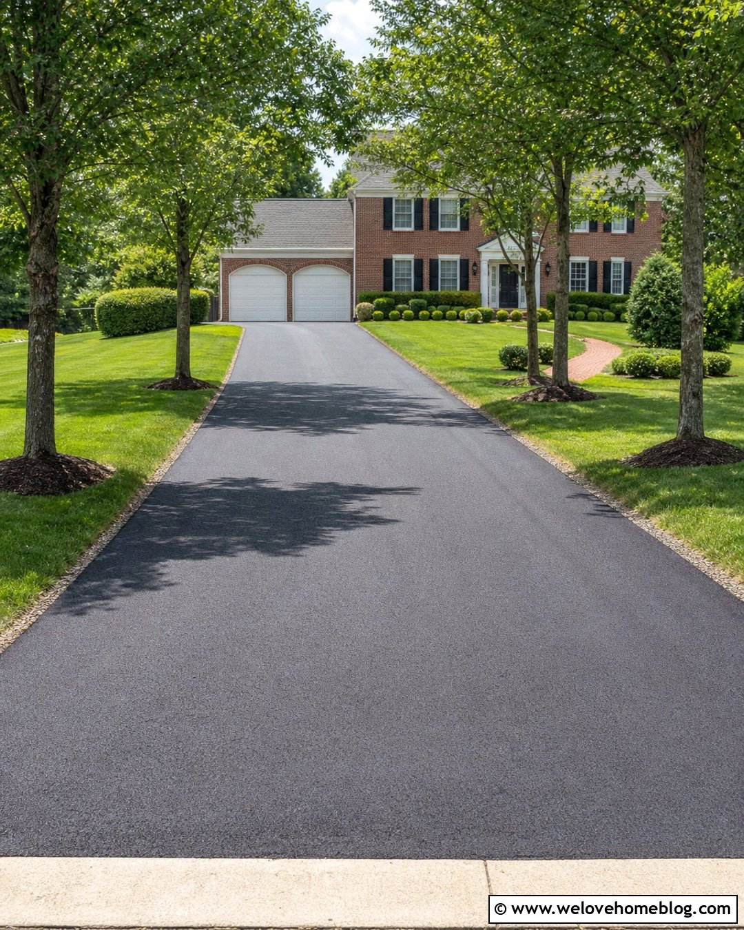 Asphalt Driveway Low Spot Repair With Grass Borders - 20 Asphalt Repair Driveways Ideas