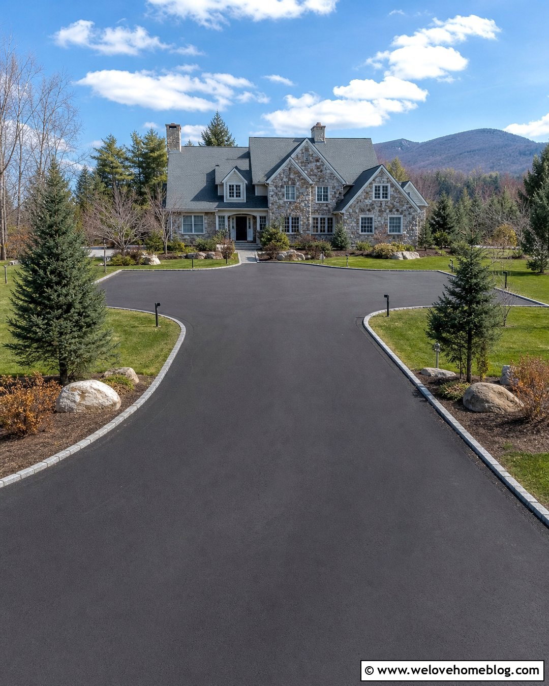 Asphalt Driveway Turnaround For Snowy Climates - 30 Driveway Turnaround Ideas