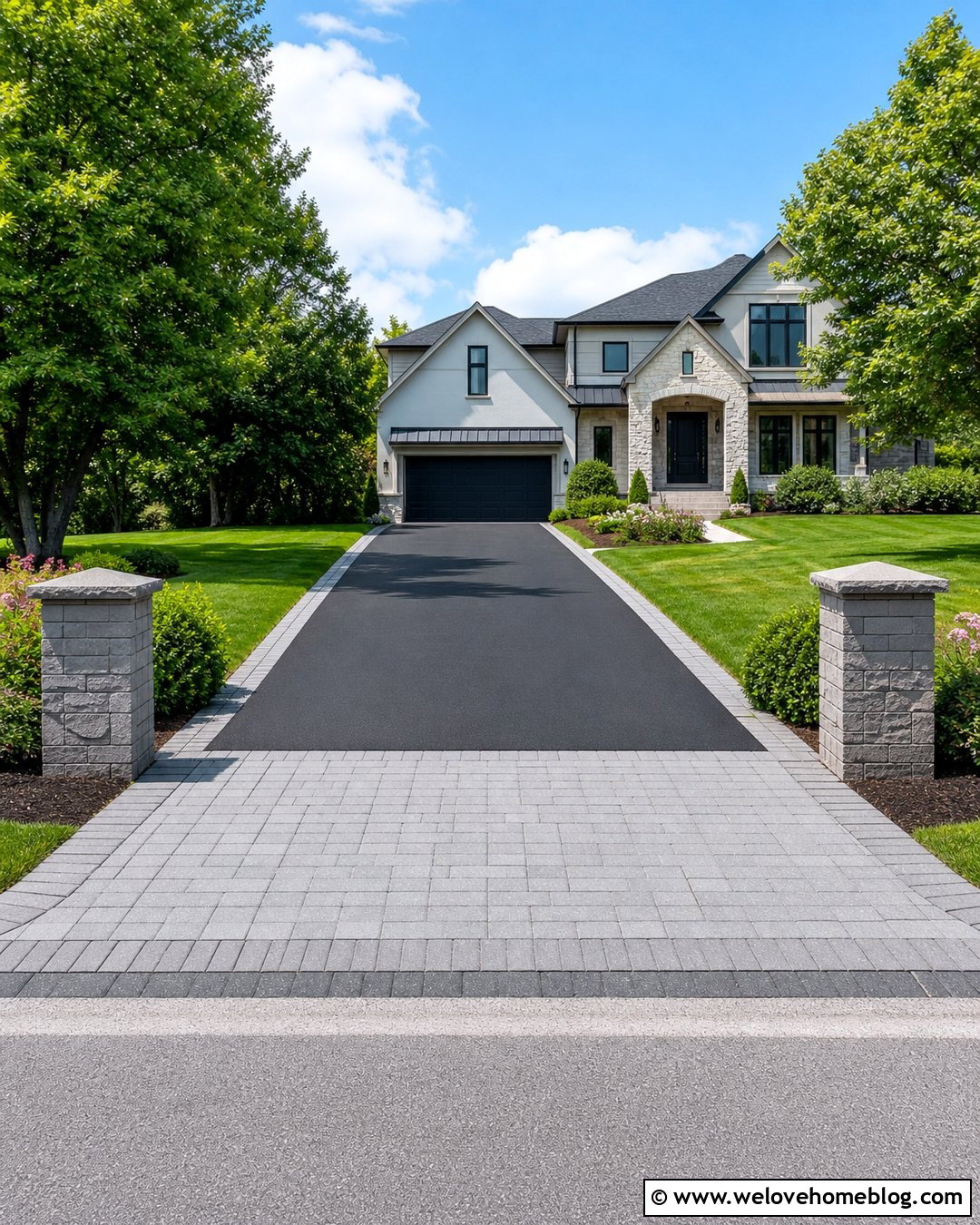 Asphalt Driveway Utility Cut Repair With Paver Apron - 20 Asphalt Repair Driveways Ideas