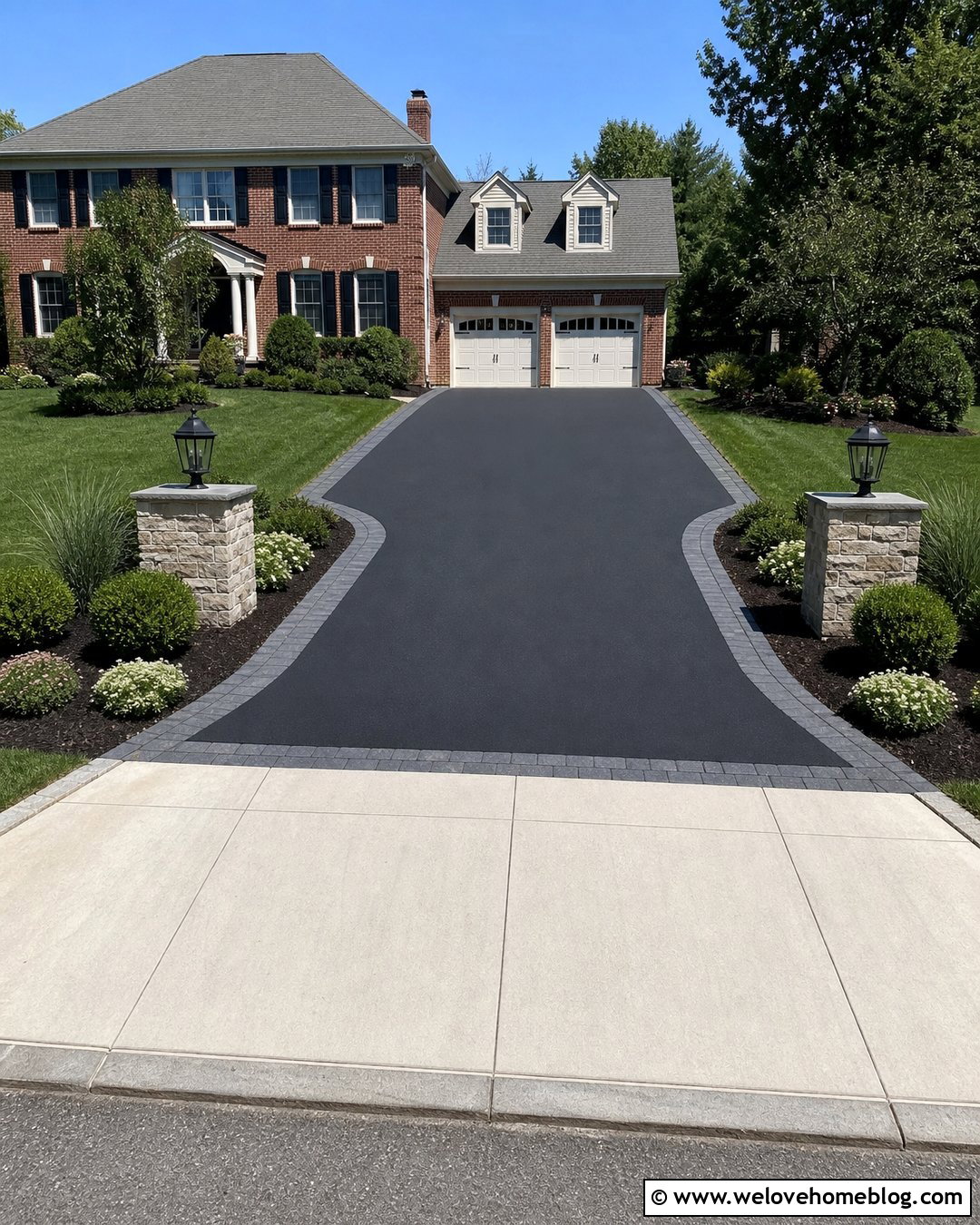 Asphalt Driveway With Concrete Apron - 40 widen driveway ideas
