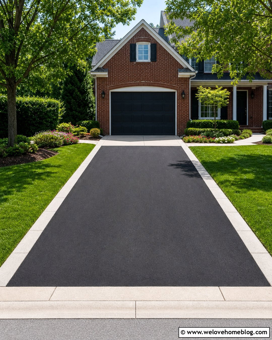 Asphalt Driveway With Concrete Ribbon Border - 20 asphalt driveway with concrete border ideas