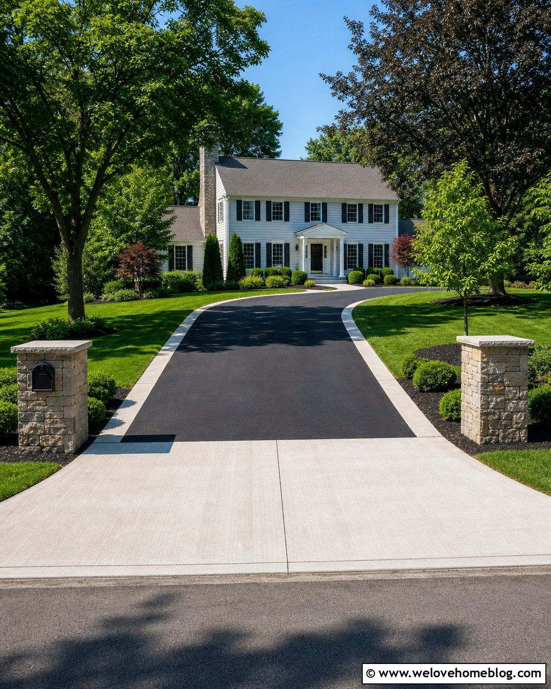 Asphalt Driveway With Concrete Street Apron - 20 Concrete To Asphalt Driveway Ideas
